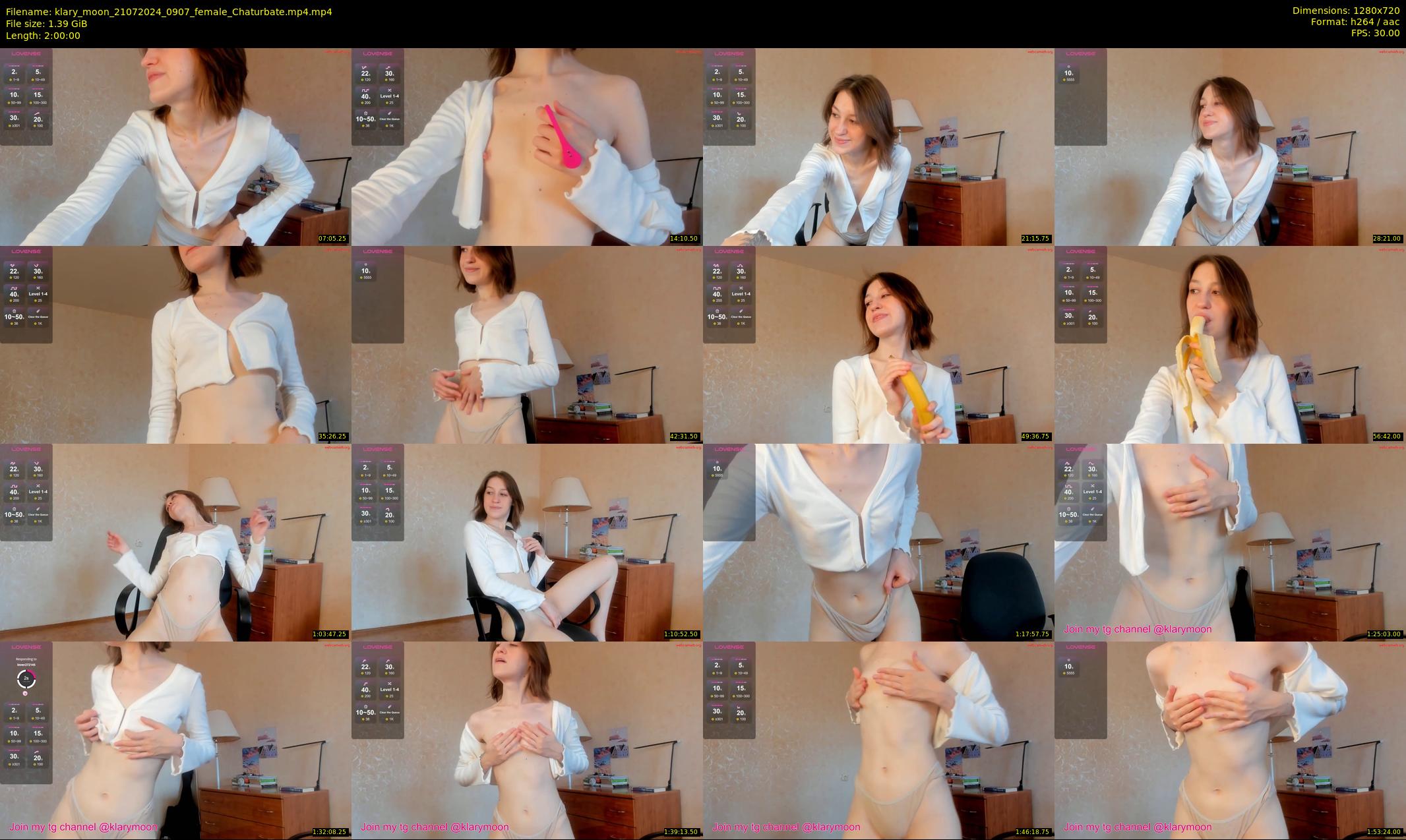 klary_moon — 120 minute Chaturbate female cam show recording, 720p, Jul 21, 2024
