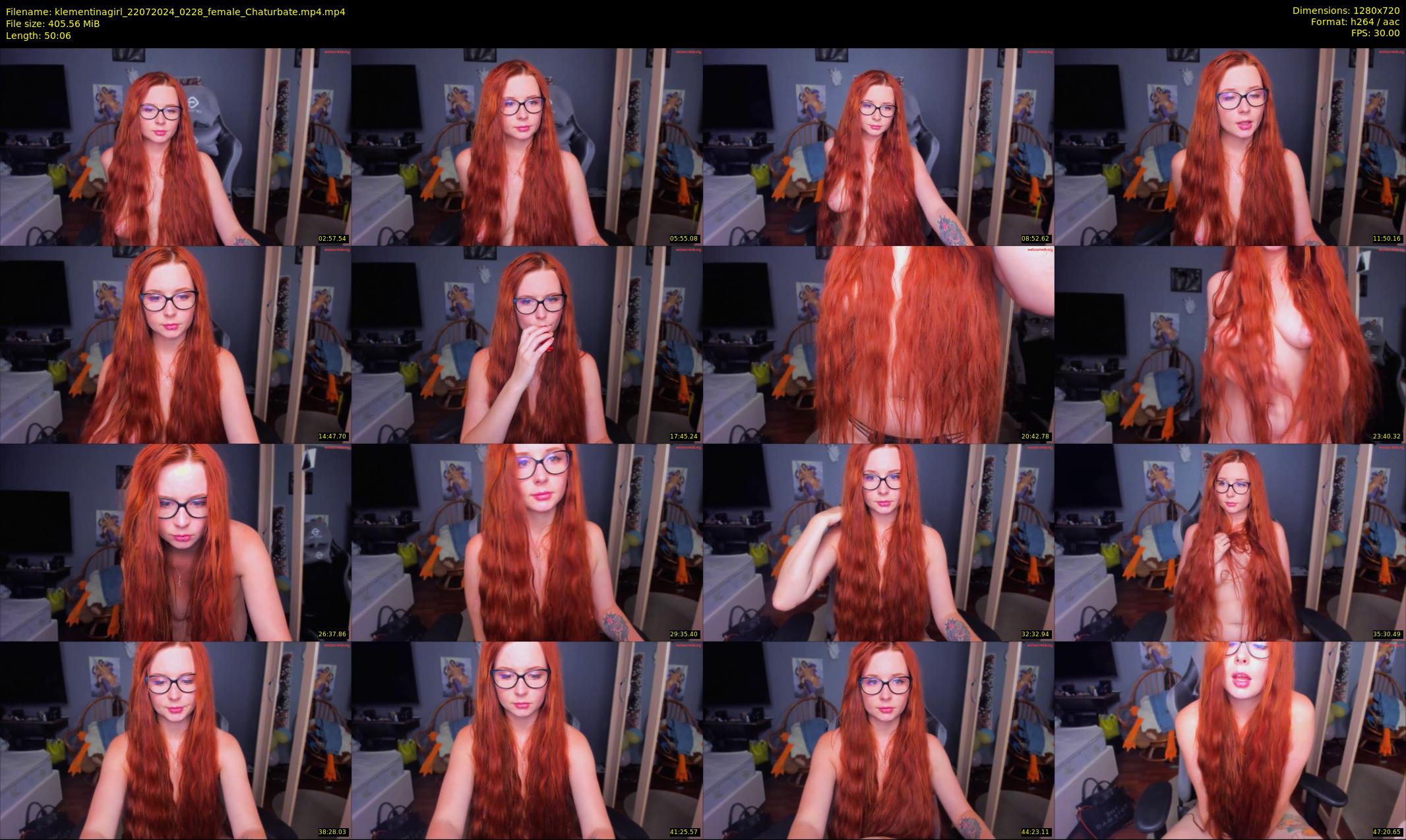 klementinagirl — 51 minute Chaturbate female cam show recording, 720p, Jul 22, 2024