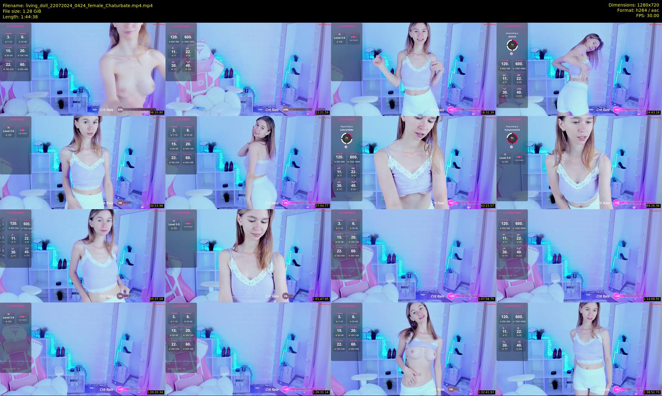 living_doll — 105 minute Chaturbate female cam show recording, 720p, Jul 22, 2024