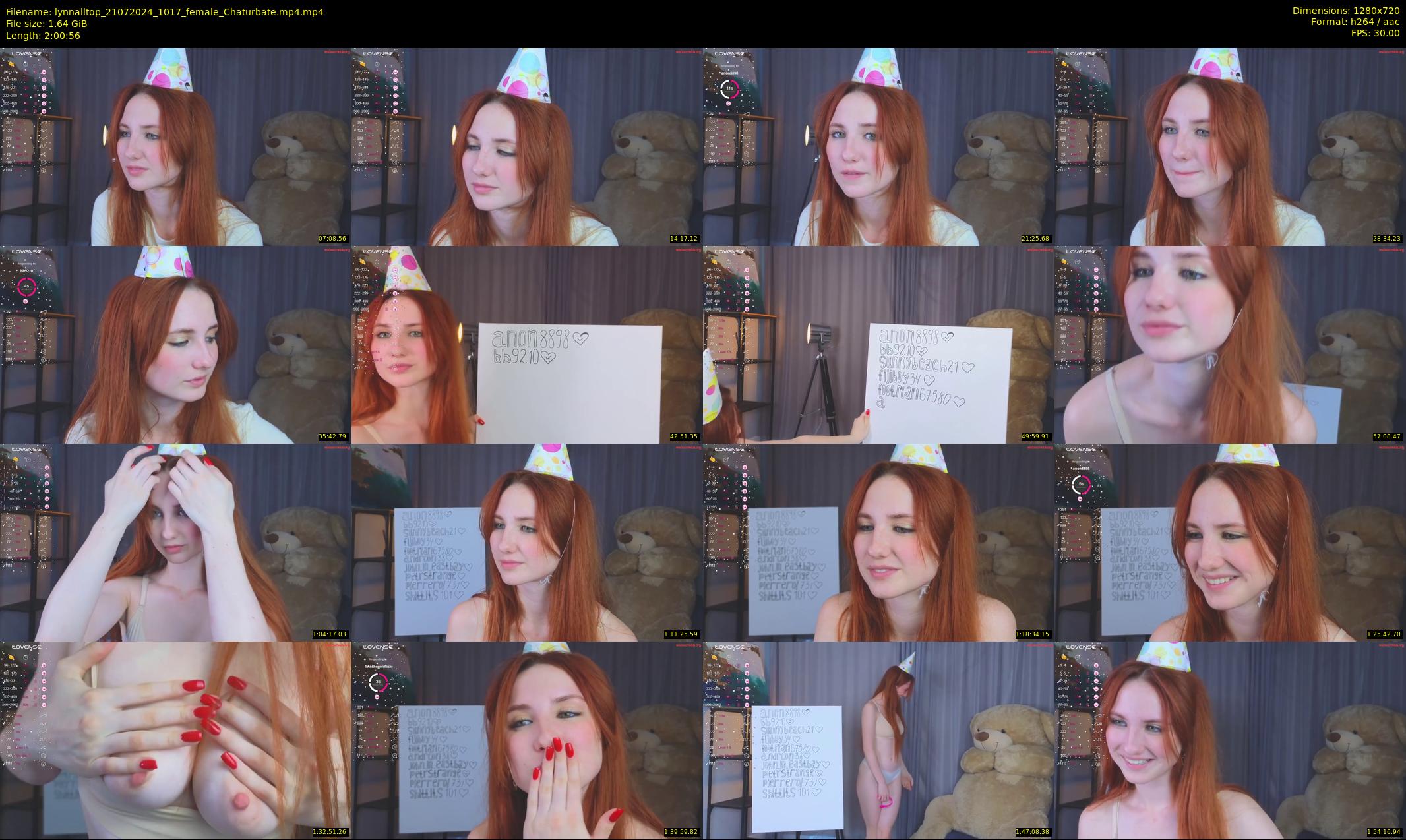 lynnalltop — 121 minute Chaturbate female cam show recording, 720p, Jul 21, 2024
