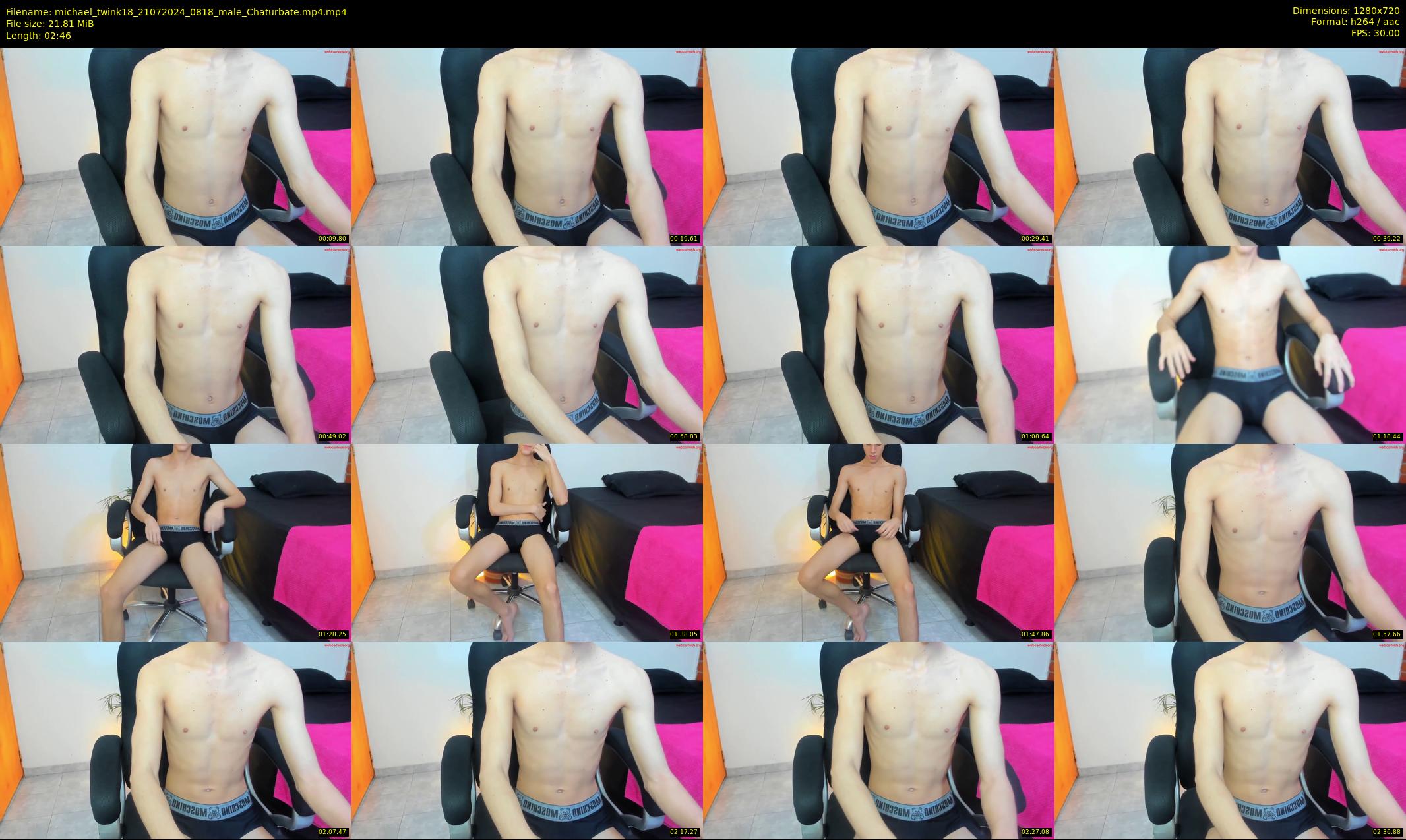 michael_twink18 — 3 minute Chaturbate male cam show recording, 720p, Jul 21, 2024