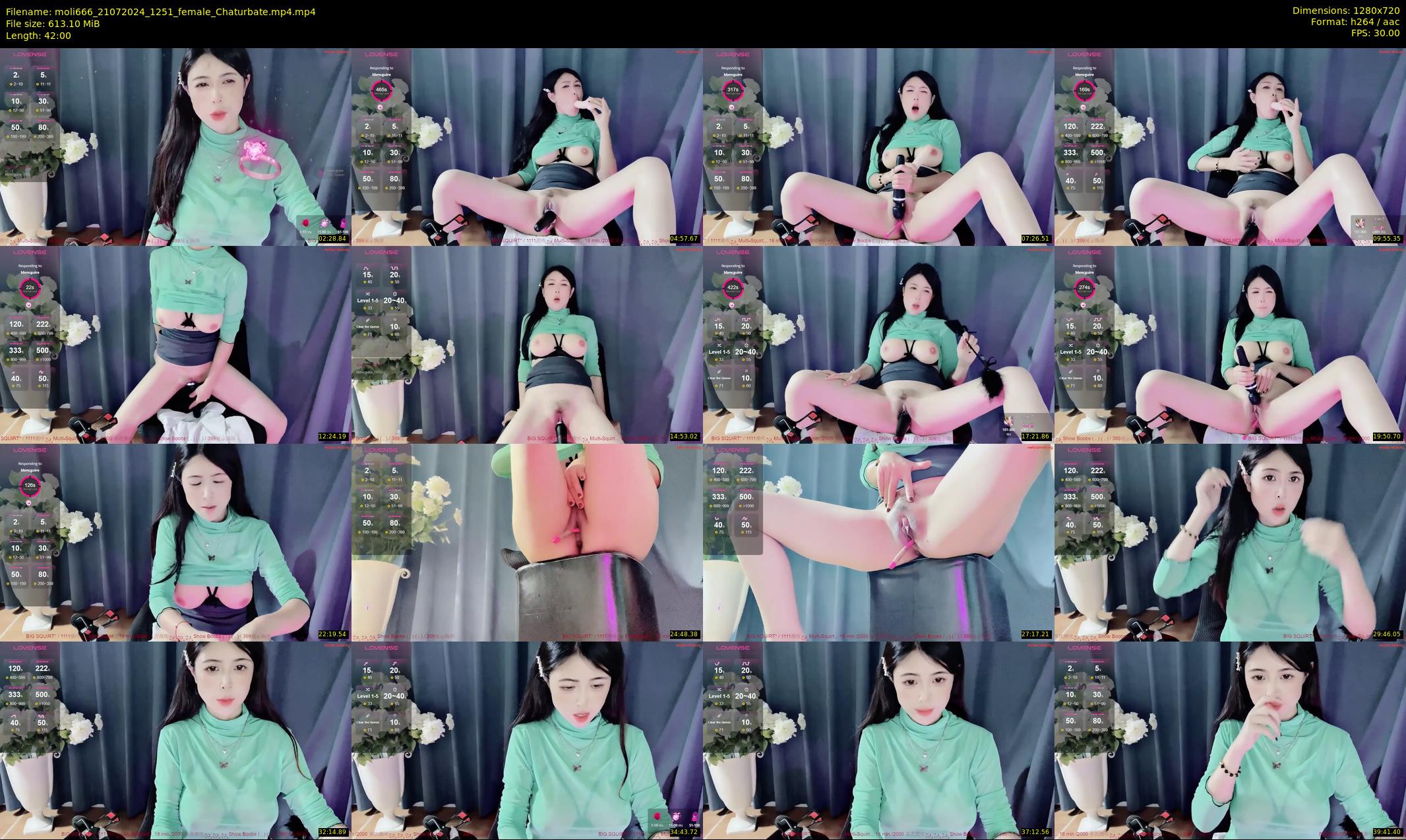 moli666 — 42 minute Chaturbate female cam show recording, 720p, Jul 21, 2024