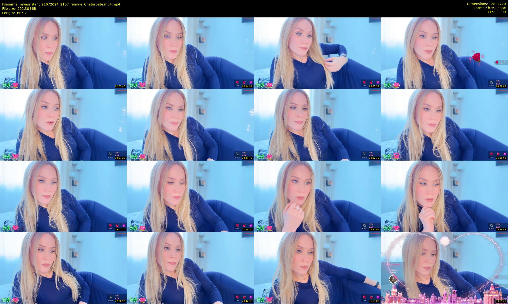 myassistant — 36 minute Chaturbate female cam show recording, 720p, Jul 21, 2024
