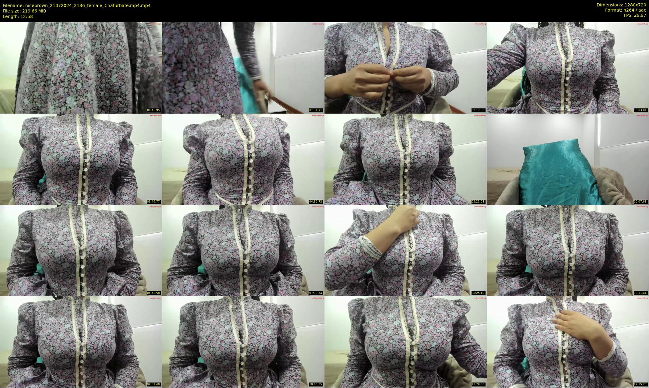 nicebrown — 13 minute Chaturbate female cam show recording, 720p, Jul 21, 2024