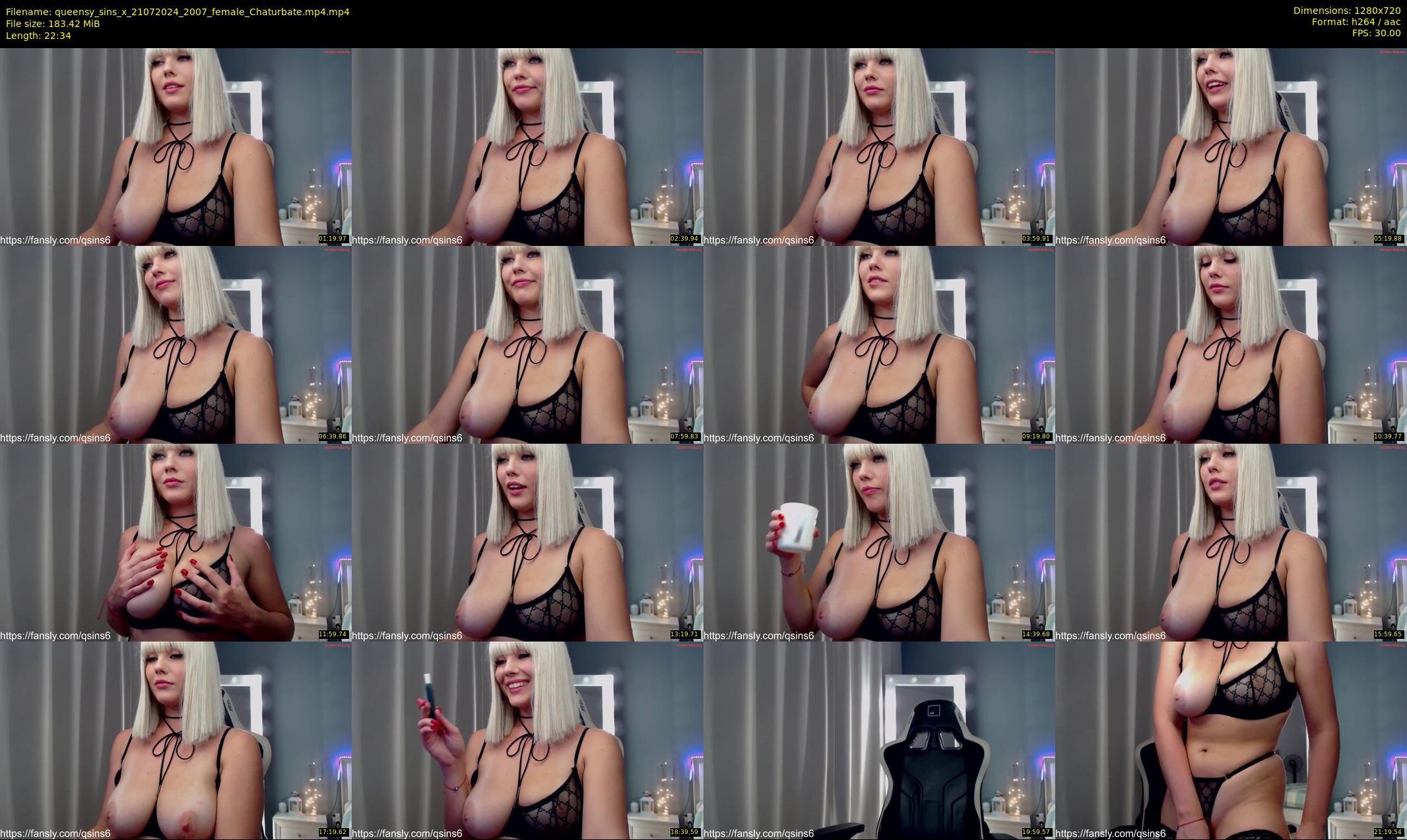 queensy_sins_x — 23 minute Chaturbate female cam show recording, 720p, Jul 21, 2024