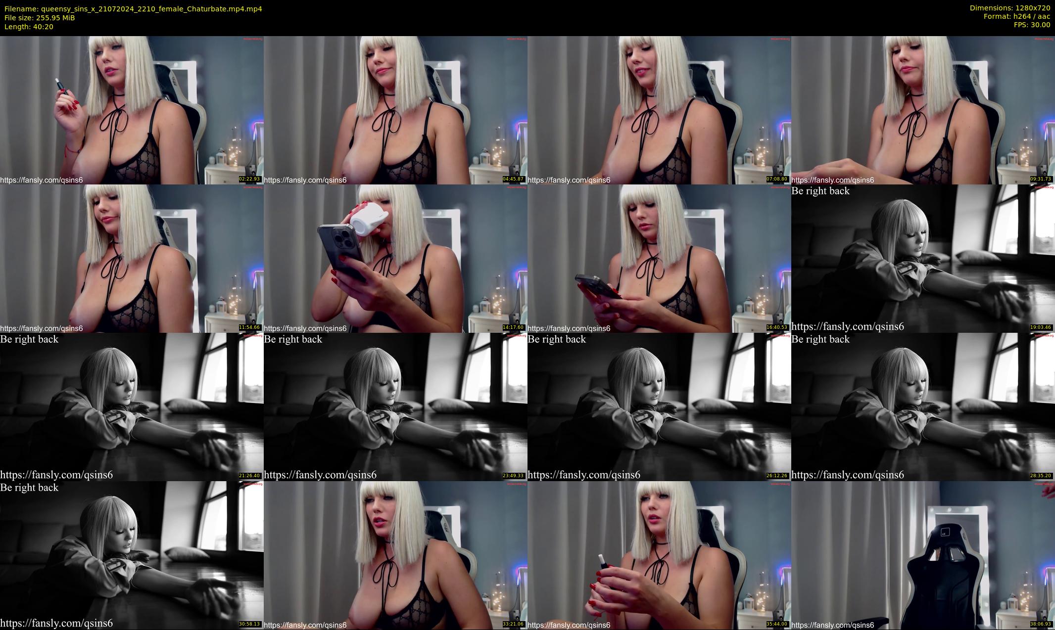 queensy_sins_x — 41 minute Chaturbate female cam show recording, 720p, Jul 21, 2024