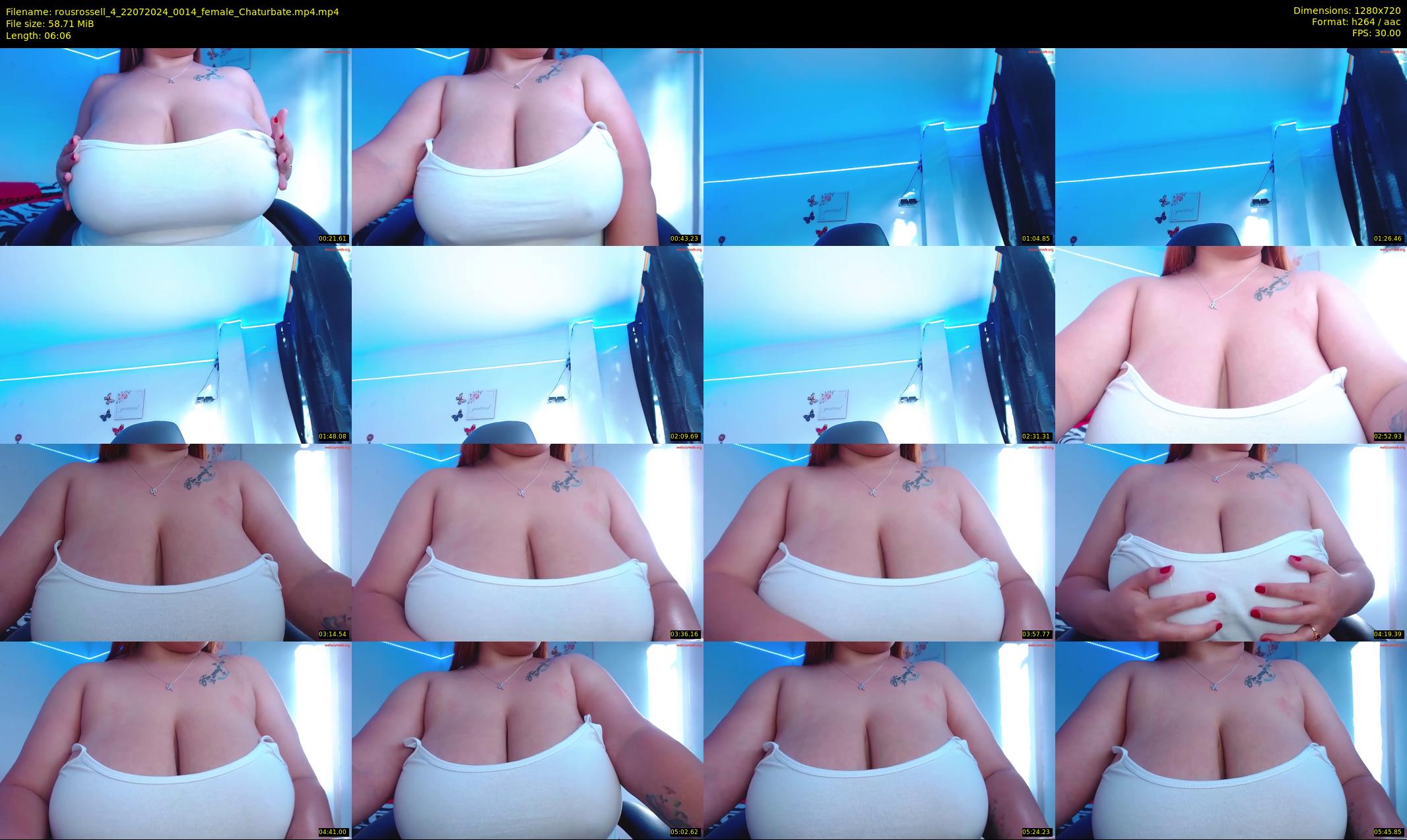 rousrossell_4 — 7 minute Chaturbate female cam show recording, 720p, Jul 22, 2024