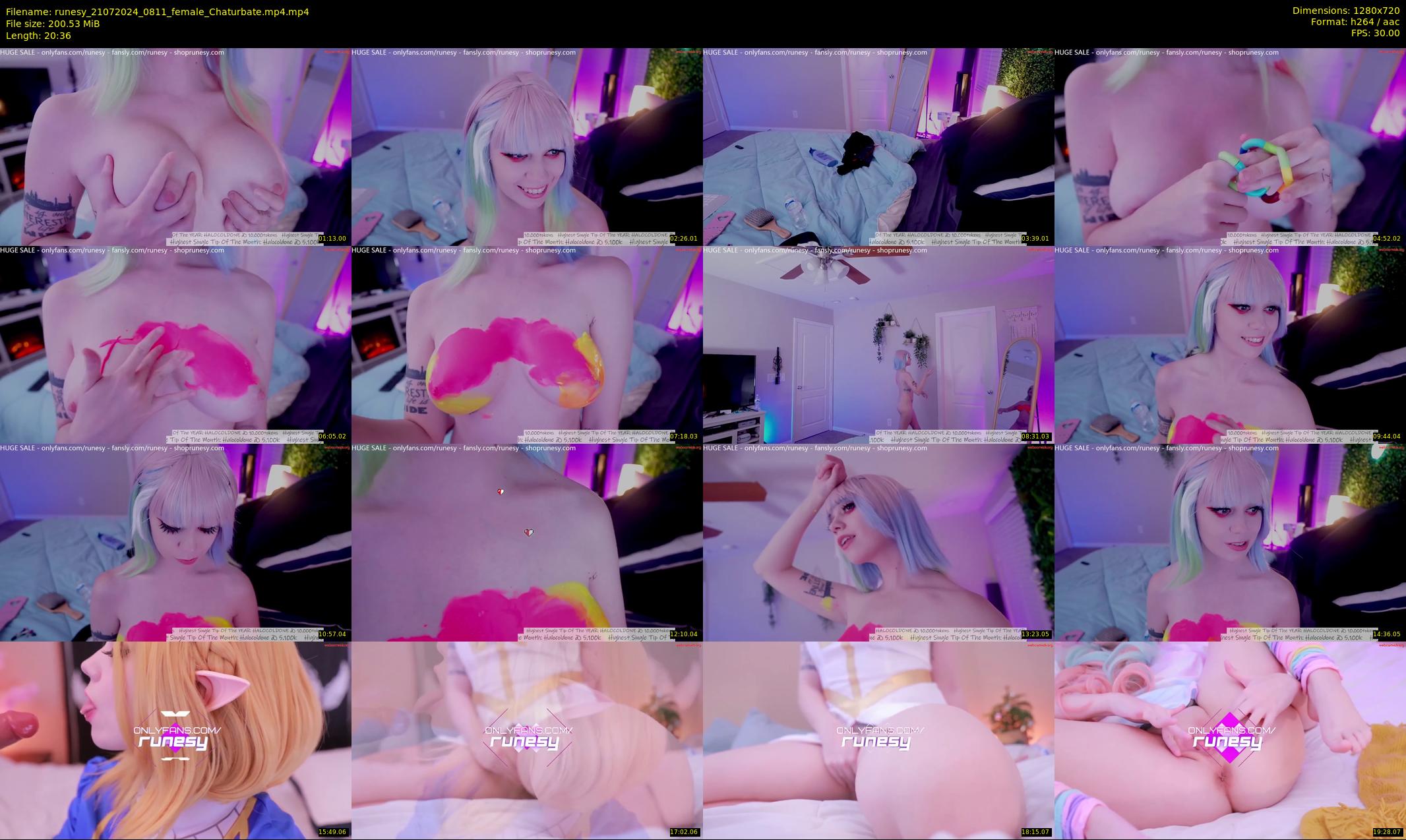 runesy — 21 minute Chaturbate female cam show recording, 720p, Jul 21, 2024