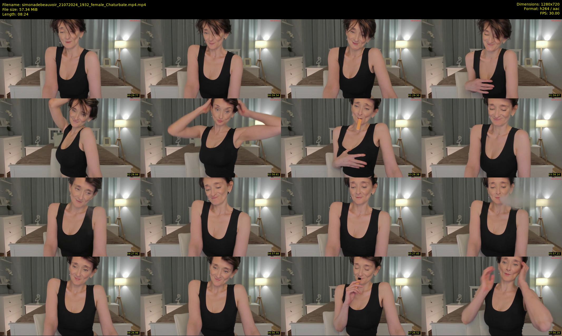 simonadebeauvoir — 9 minute Chaturbate female cam show recording, 720p, Jul 21, 2024