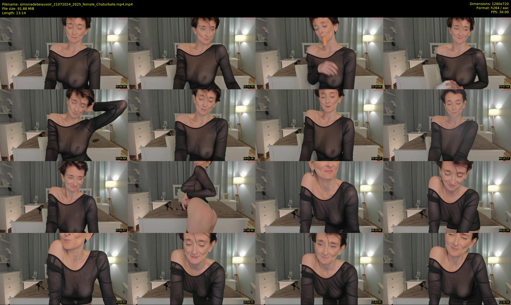 simonadebeauvoir — 14 minute Chaturbate female cam show recording, 720p, Jul 21, 2024
