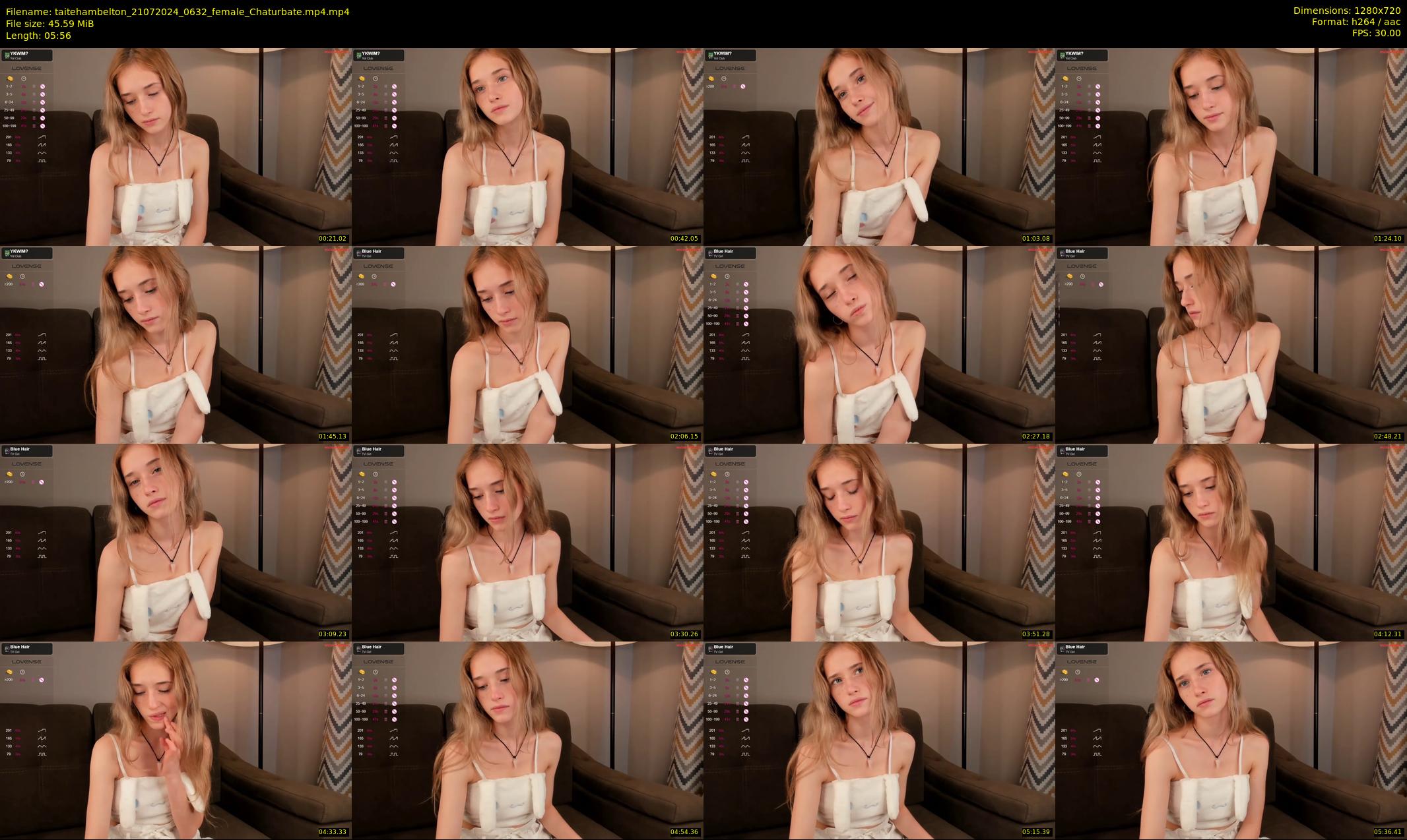 taitehambelton — 6 minute Chaturbate female cam show recording, 720p, Jul 21, 2024