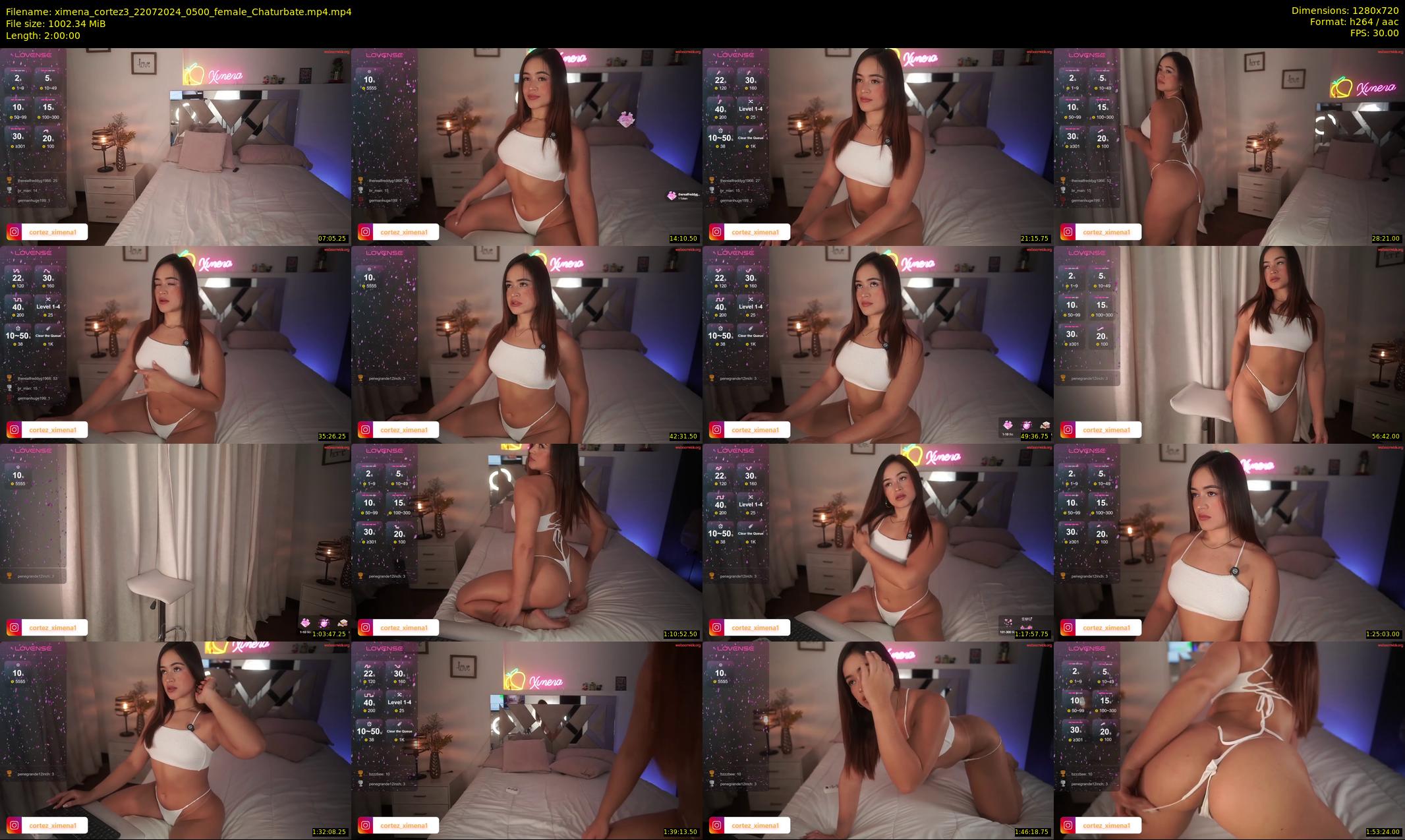 ximena_cortez3 — 120 minute Chaturbate female cam show recording, 720p, Jul 22, 2024
