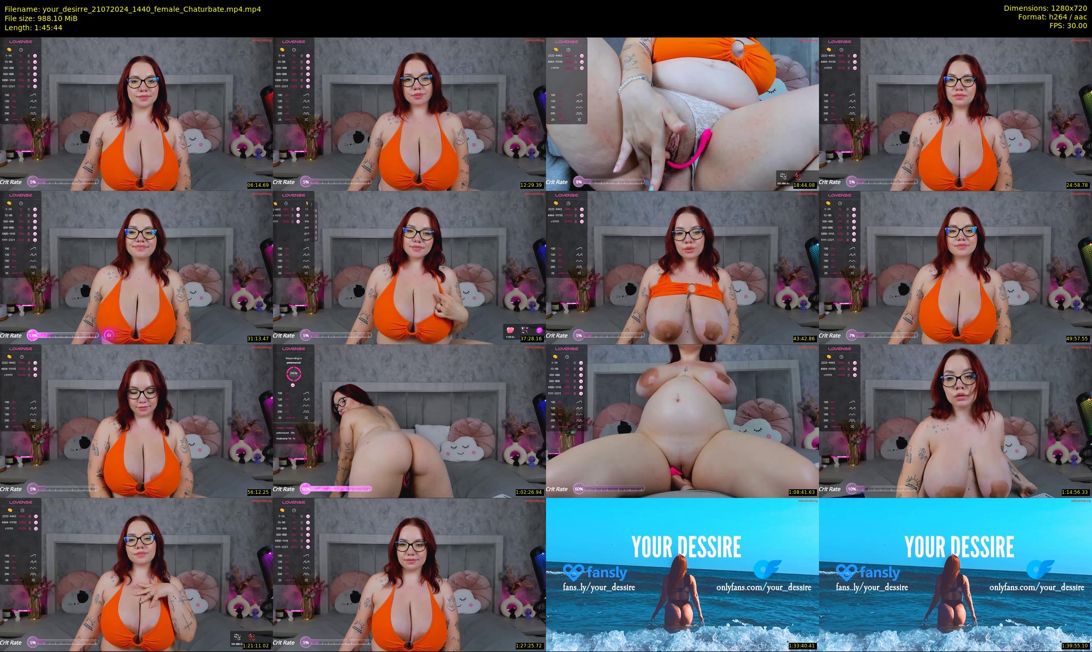 your_desirre — 106 minute Chaturbate female cam show recording, 720p, Jul 21, 2024