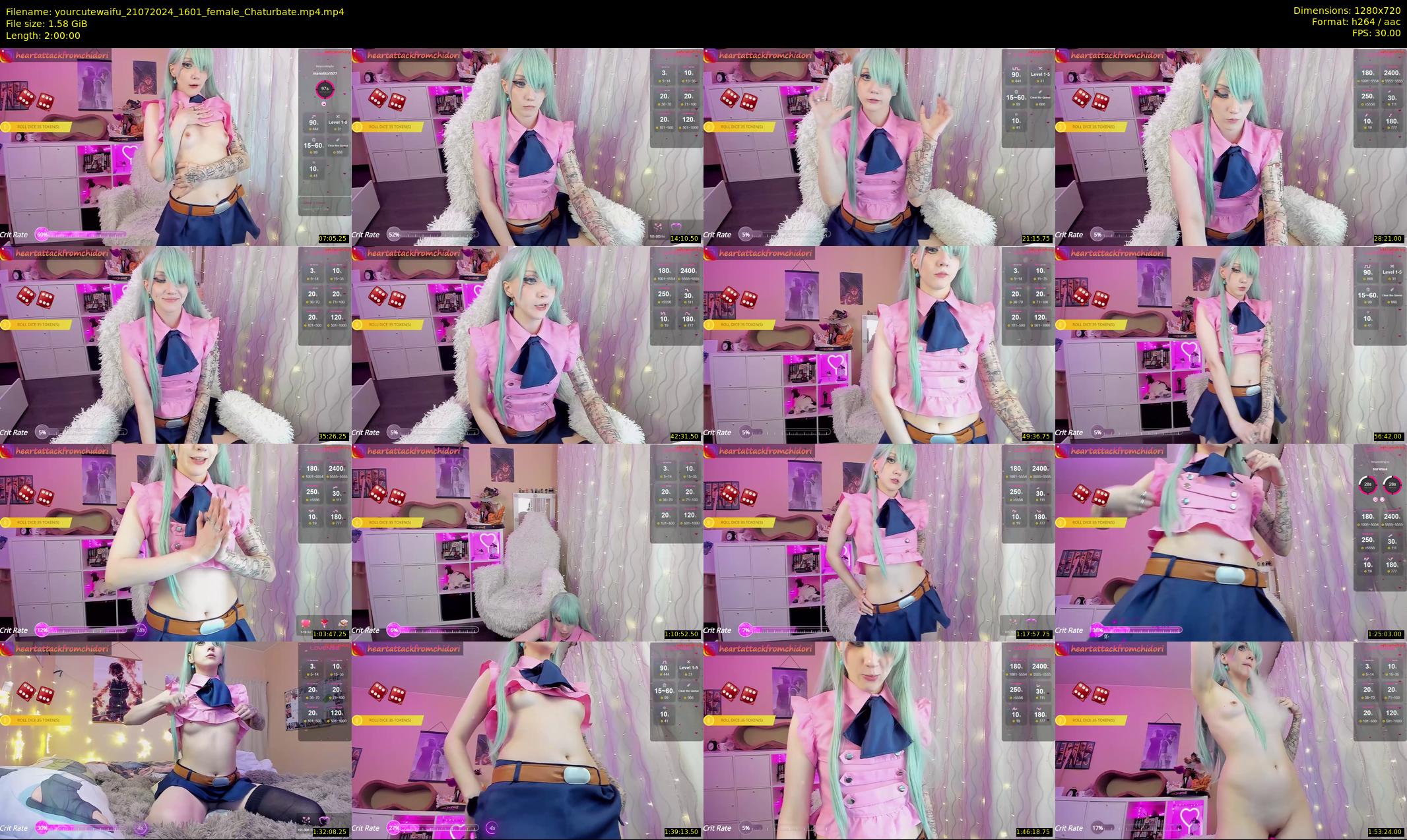 yourcutewaifu — 120 minute Chaturbate female cam show recording, 720p, Jul 21, 2024