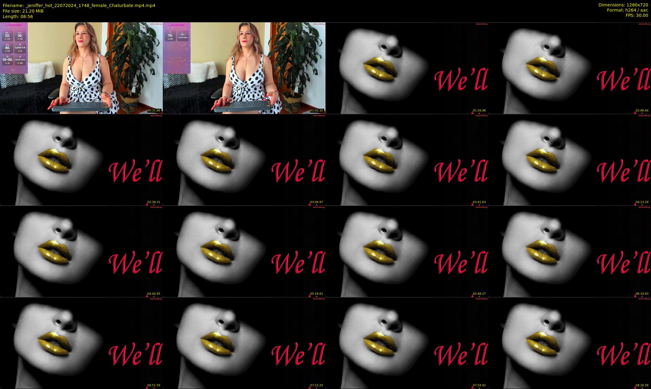 _jeniffer_hot — 9 minute Chaturbate female cam show recording, 720p, Jul 22, 2024