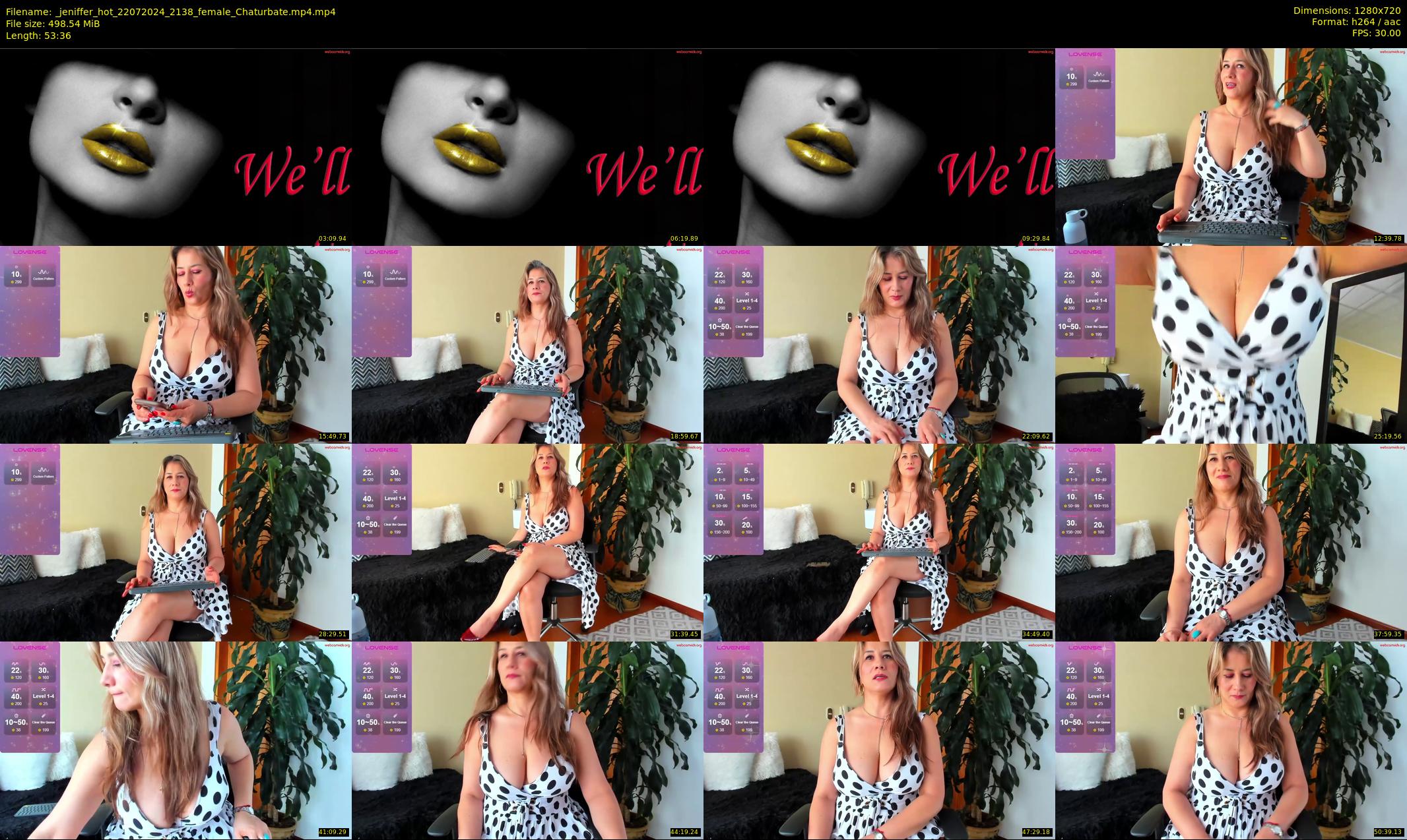 _jeniffer_hot — 54 minute Chaturbate female cam show recording, 720p, Jul 22, 2024