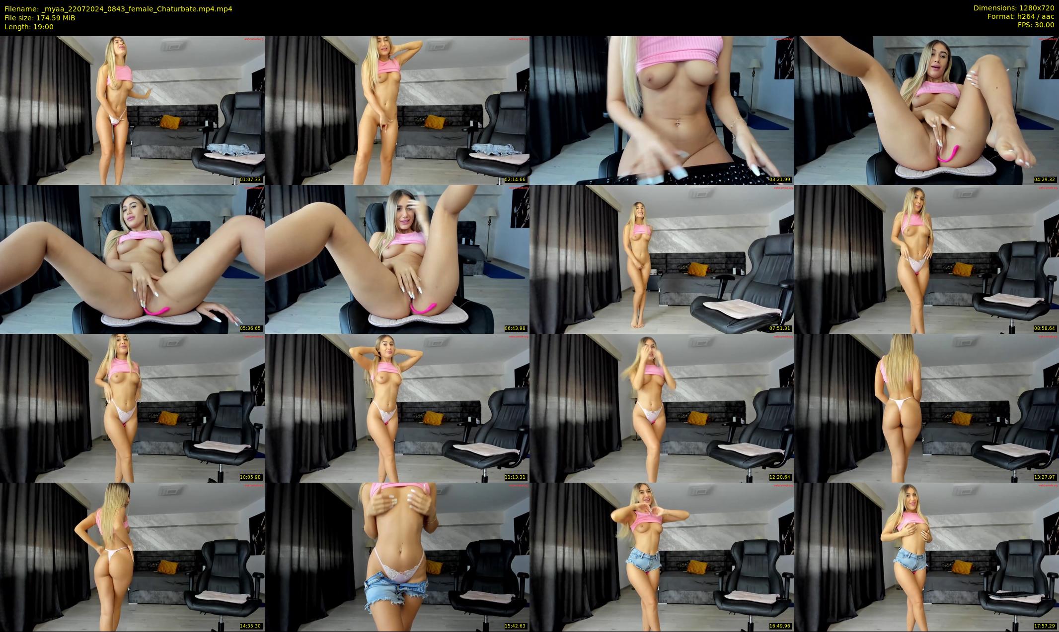 _myaa — 19 minute Chaturbate female cam show recording, 720p, Jul 22, 2024