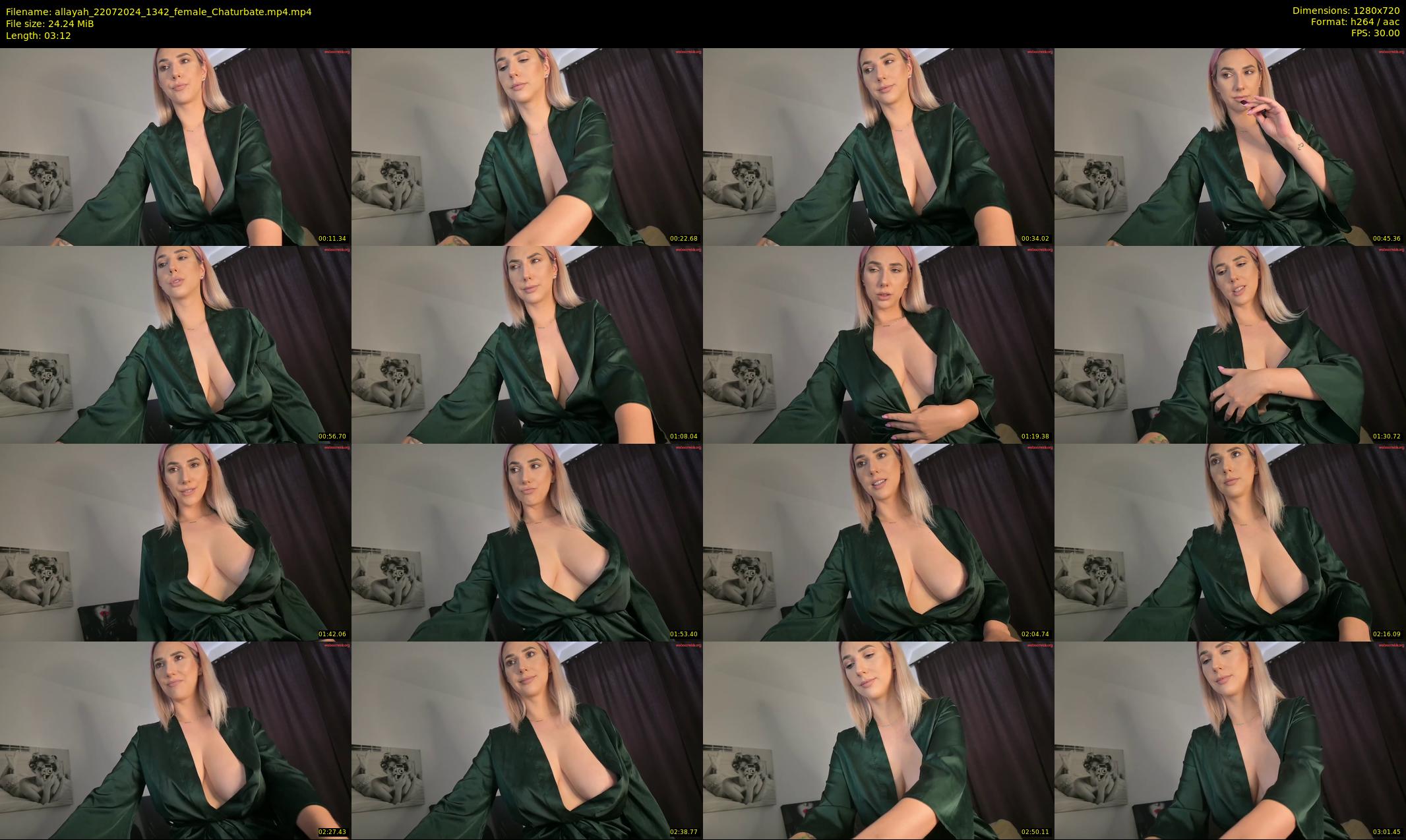 allayah — 4 minute Chaturbate female cam show recording, 720p, Jul 22, 2024