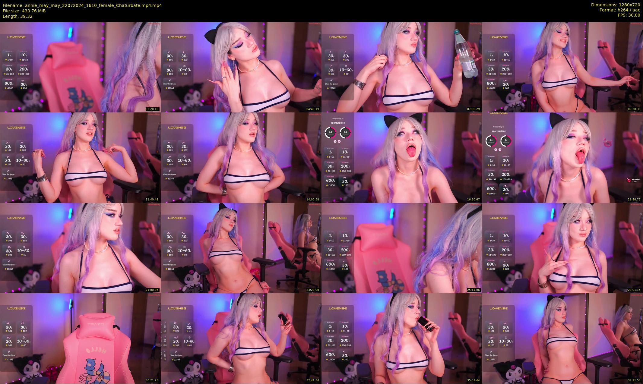annie_may_may — 40 minute Chaturbate female cam show recording, 720p, Jul 22, 2024