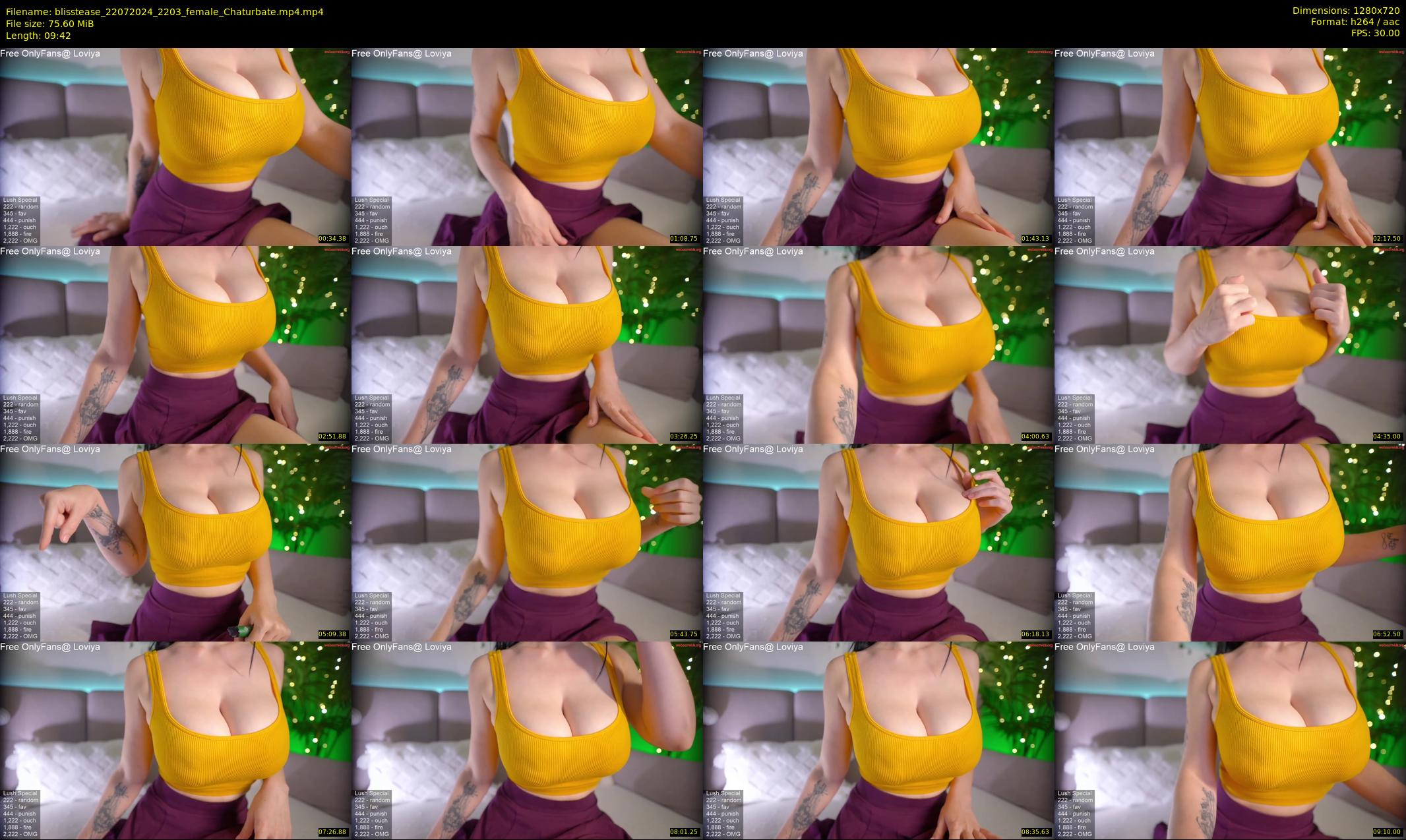 blisstease — 10 minute Chaturbate female cam show recording, 720p, Jul 22, 2024
