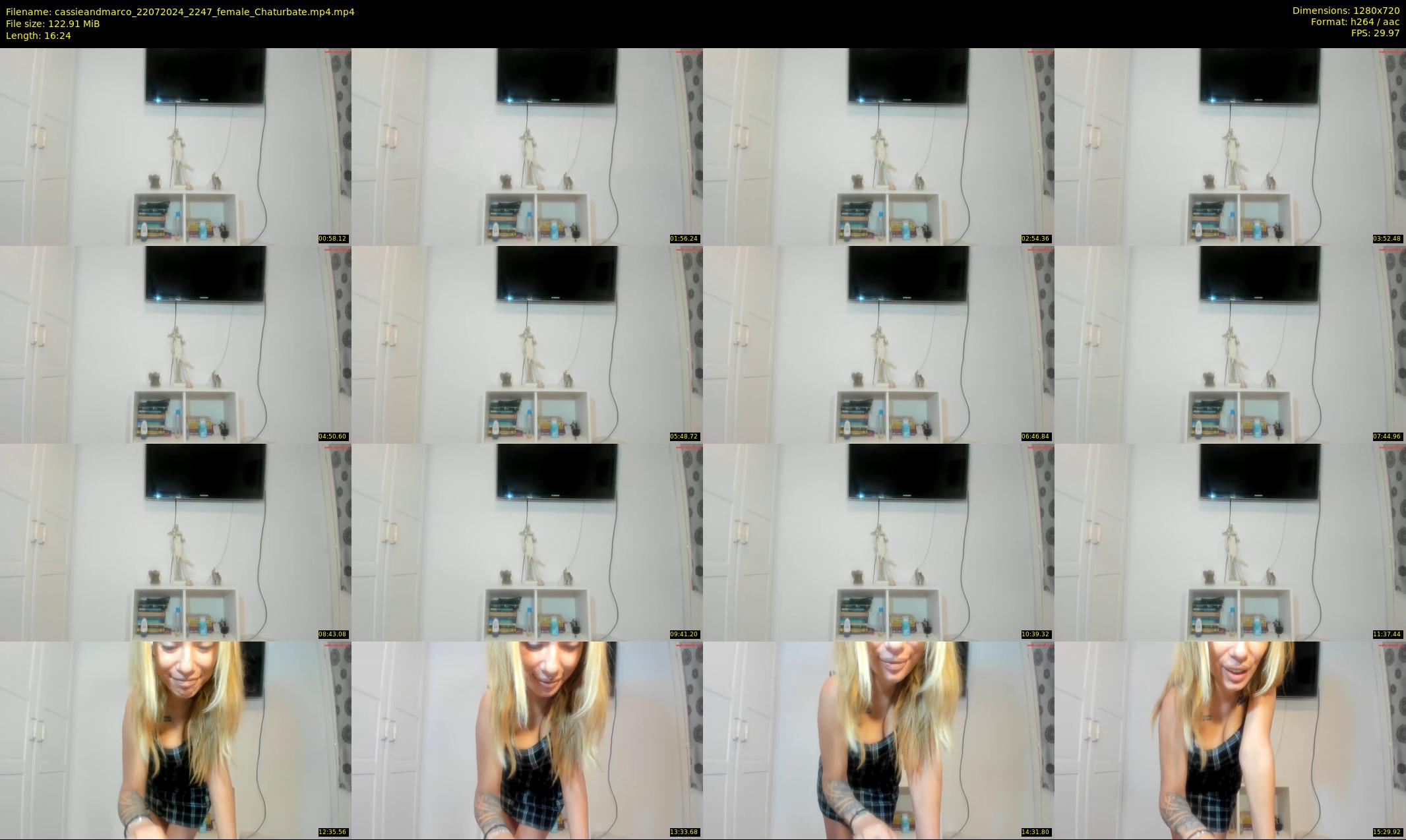 cassieandmarco — 17 minute Chaturbate female cam show recording, 720p, Jul 22, 2024