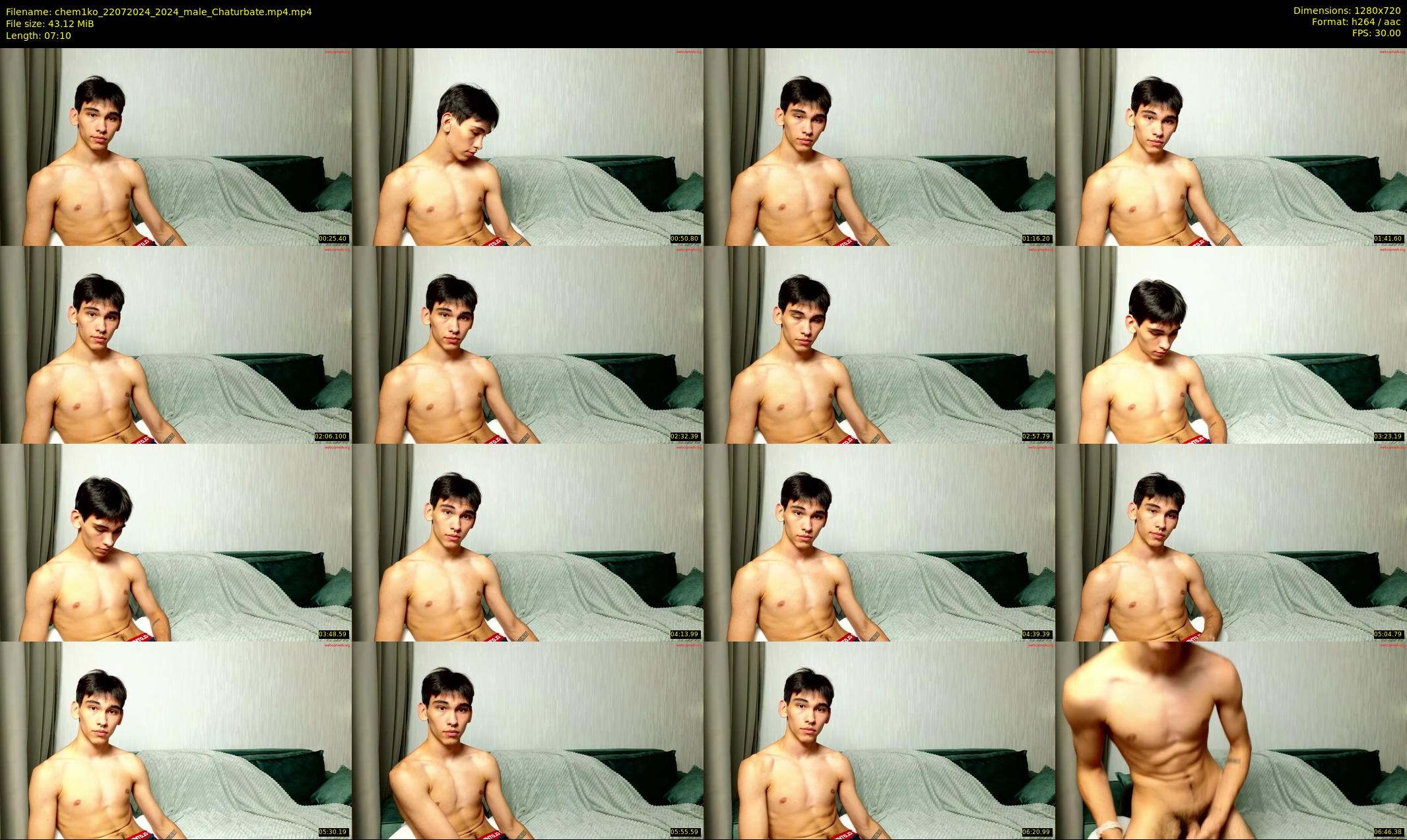 chem1ko — 8 minute Chaturbate male cam show recording, 720p, Jul 22, 2024