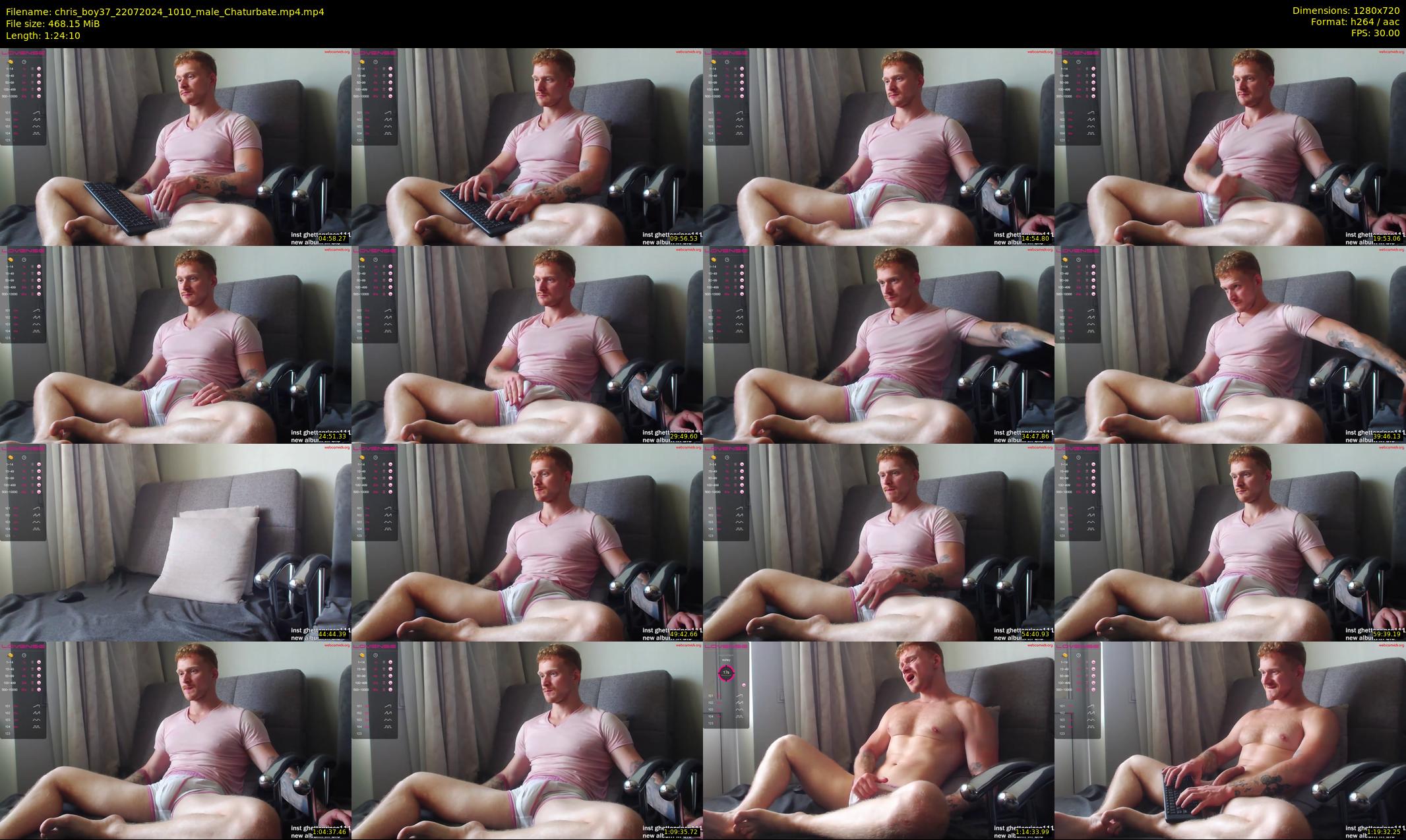 chris_boy37 — 85 minute Chaturbate male cam show recording, 720p, Jul 22, 2024