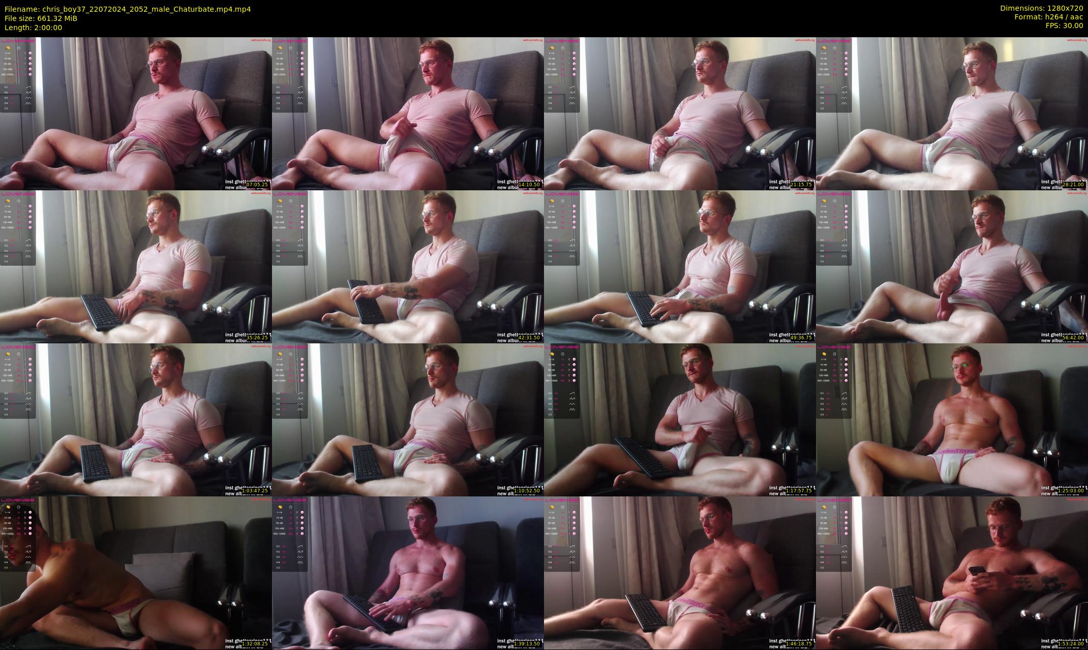 chris_boy37 — 120 minute Chaturbate male cam show recording, 720p, Jul 22, 2024