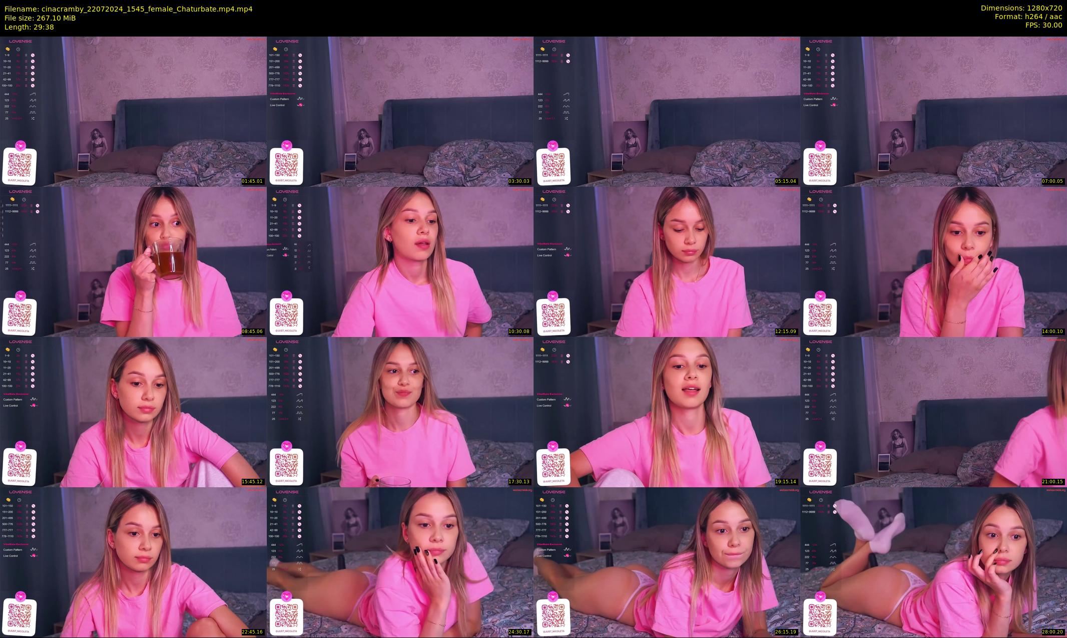 cinacramby — 30 minute Chaturbate female cam show recording, 720p, Jul 22, 2024