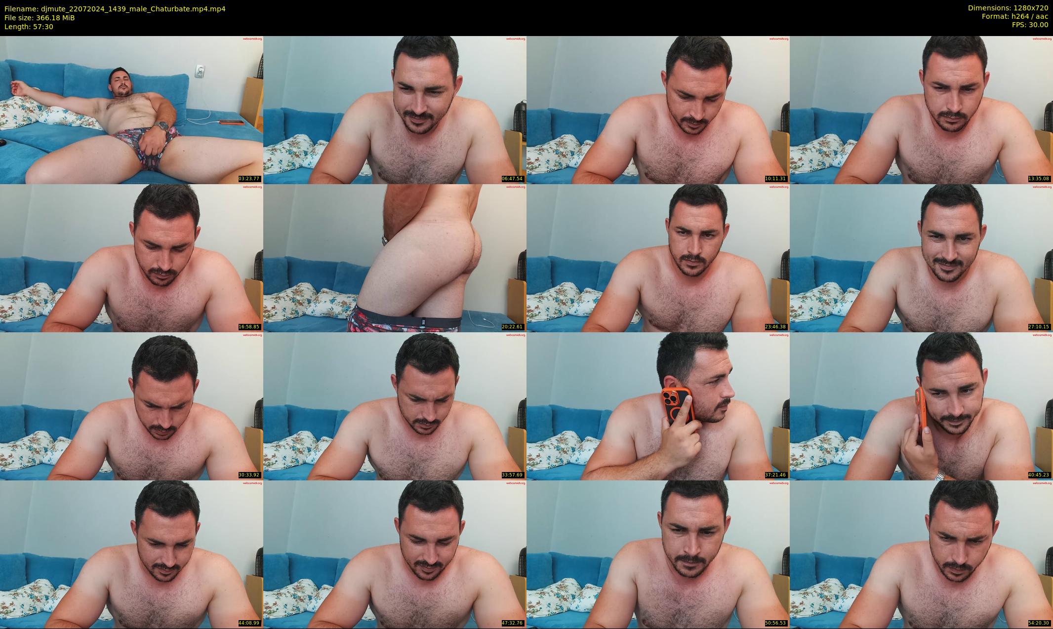 djmute — 58 minute Chaturbate male cam show recording, 720p, Jul 22, 2024