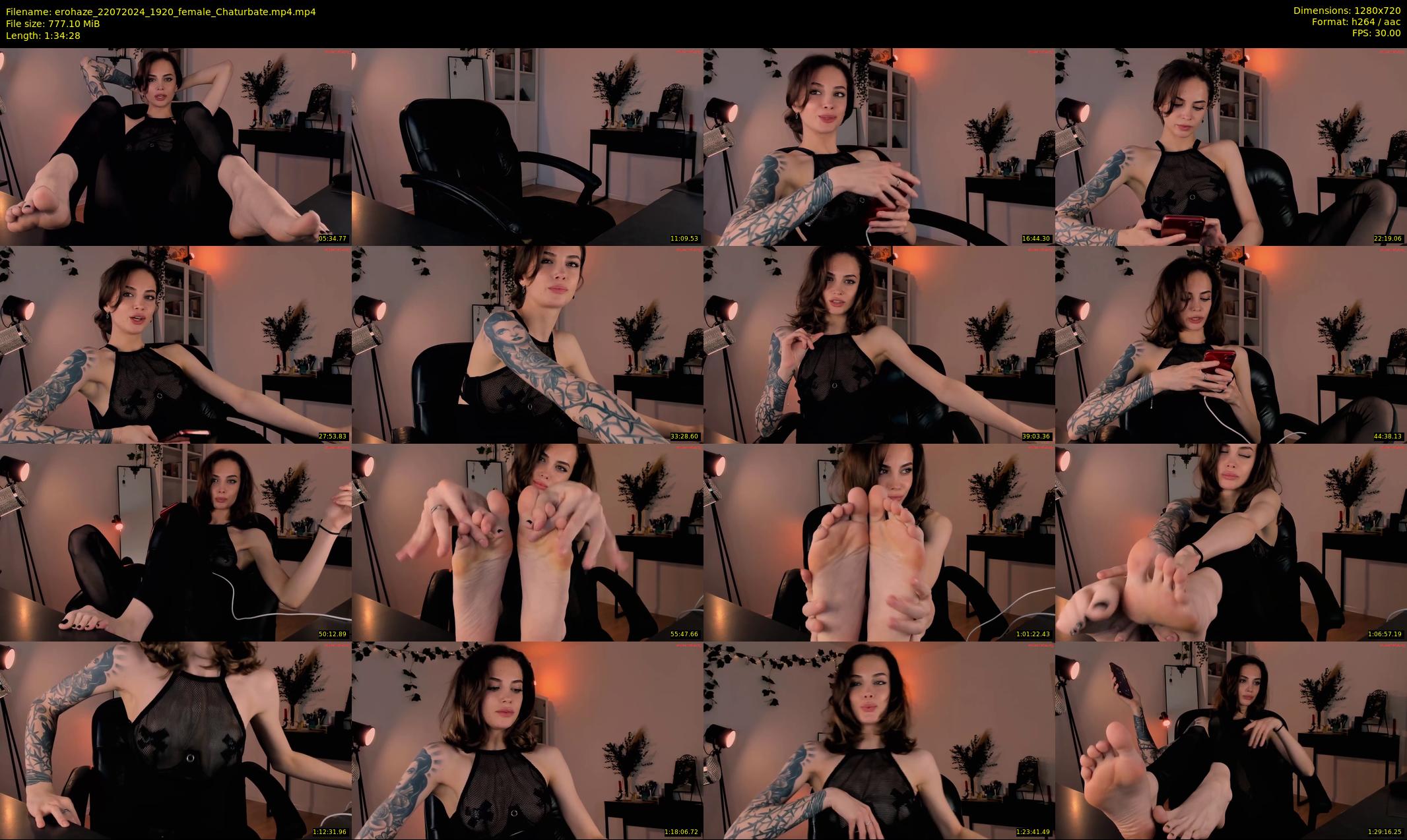 erohaze — 95 minute Chaturbate female cam show recording, 720p, Jul 22, 2024