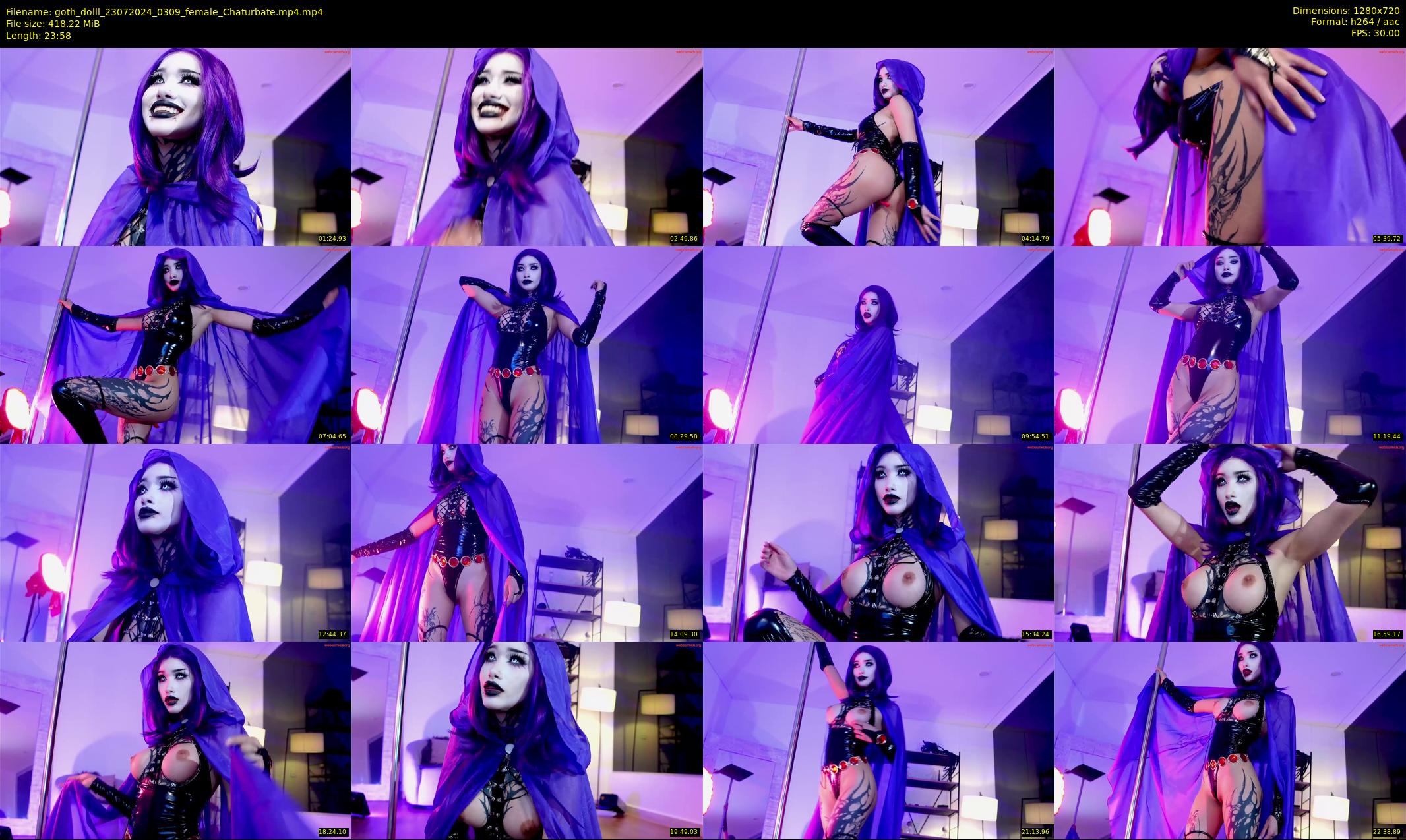 goth_dolll — 24 minute Chaturbate female cam show recording, 720p, Jul 23, 2024