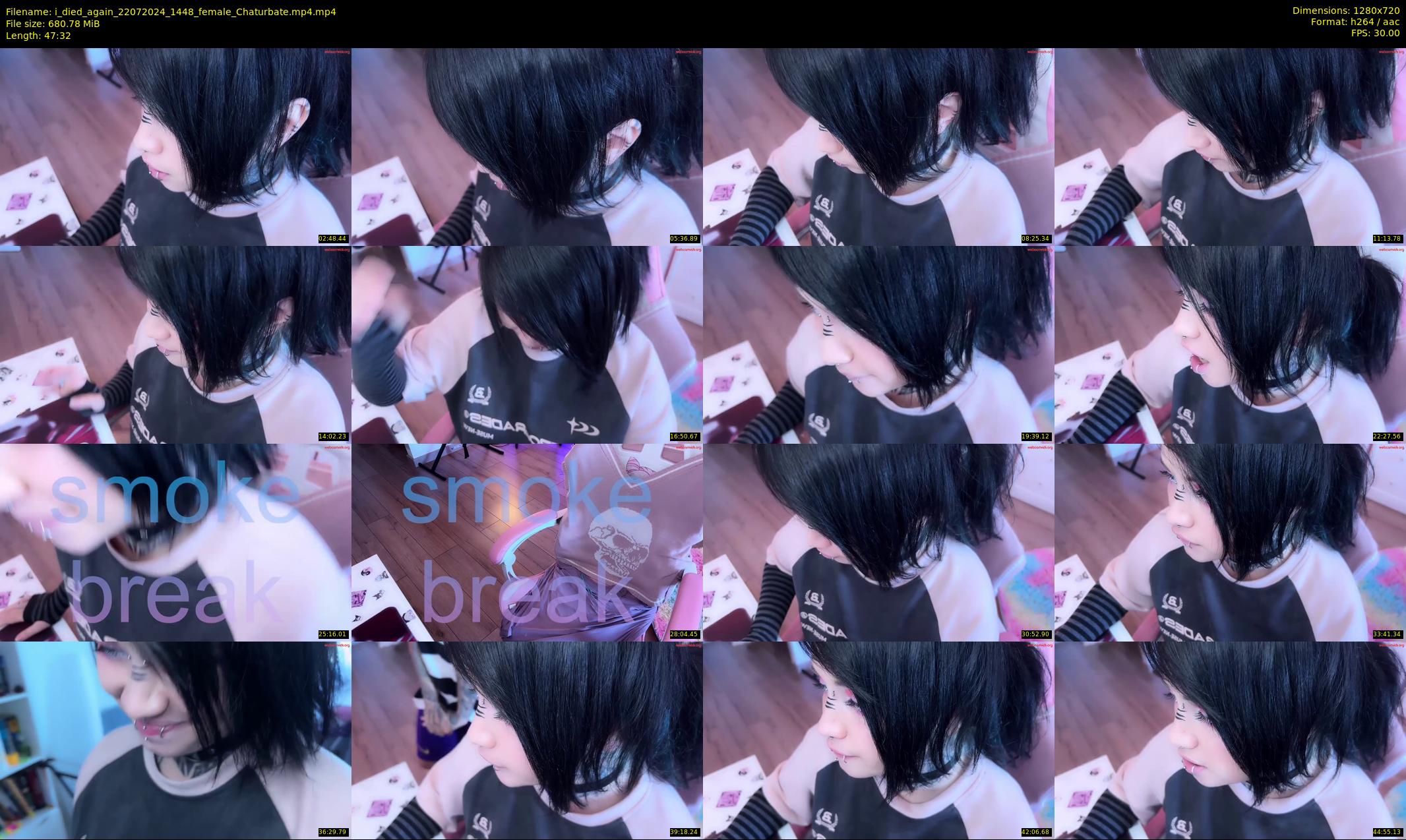 i_died_again — 48 minute Chaturbate female cam show recording, 720p, Jul 22, 2024