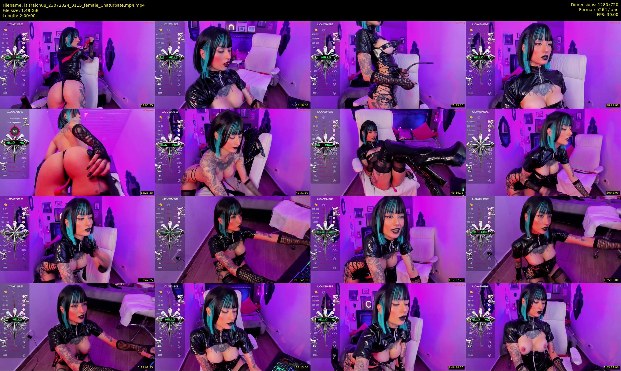 isisraichuu — 120 minute Chaturbate female cam show recording, 720p, Jul 23, 2024