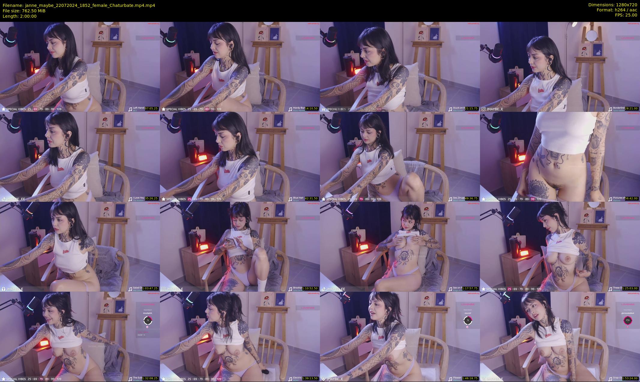 janne_maybe — 120 minute Chaturbate female cam show recording, 720p, Jul 22, 2024