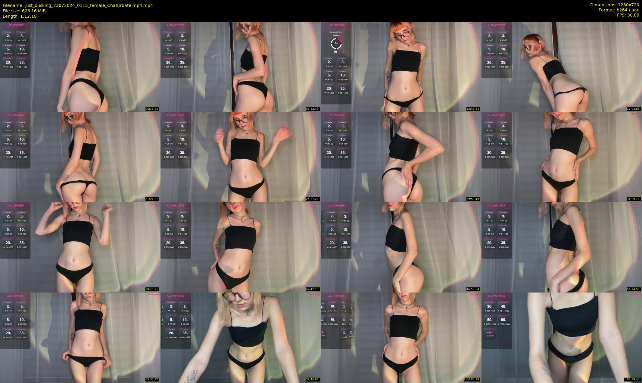 just_busking — 73 minute Chaturbate female cam show recording, 720p, Jul 23, 2024