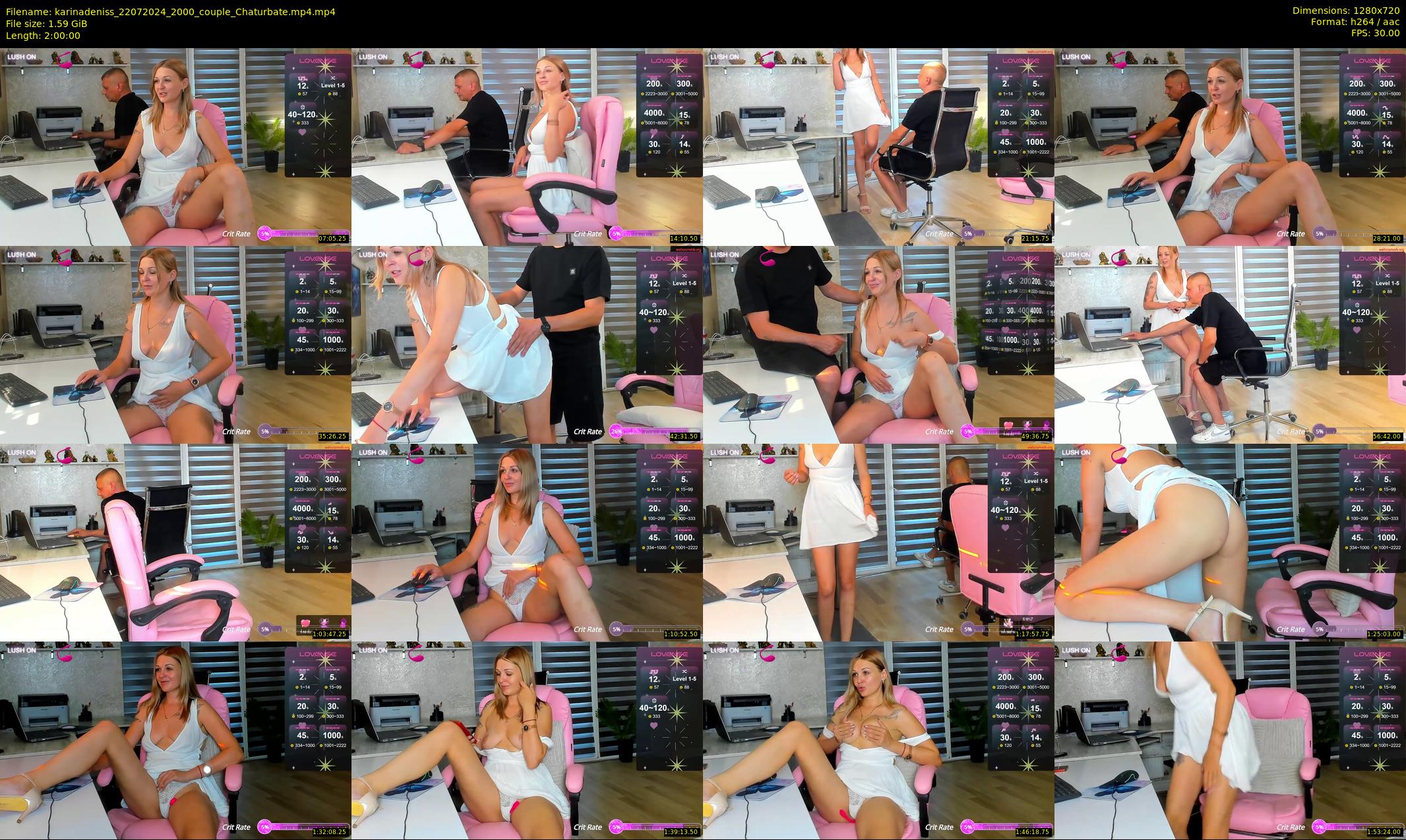 karinadeniss — 120 minute Chaturbate couple cam show recording, 720p, Jul 22, 2024