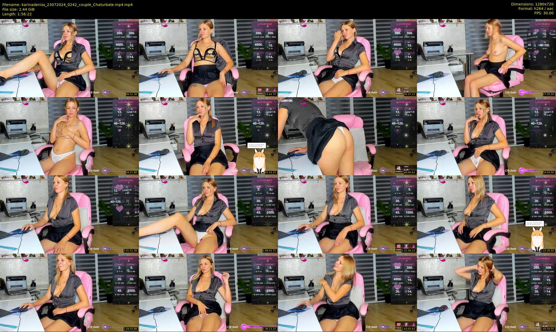 karinadeniss — 117 minute Chaturbate couple cam show recording, 720p, Jul 23, 2024