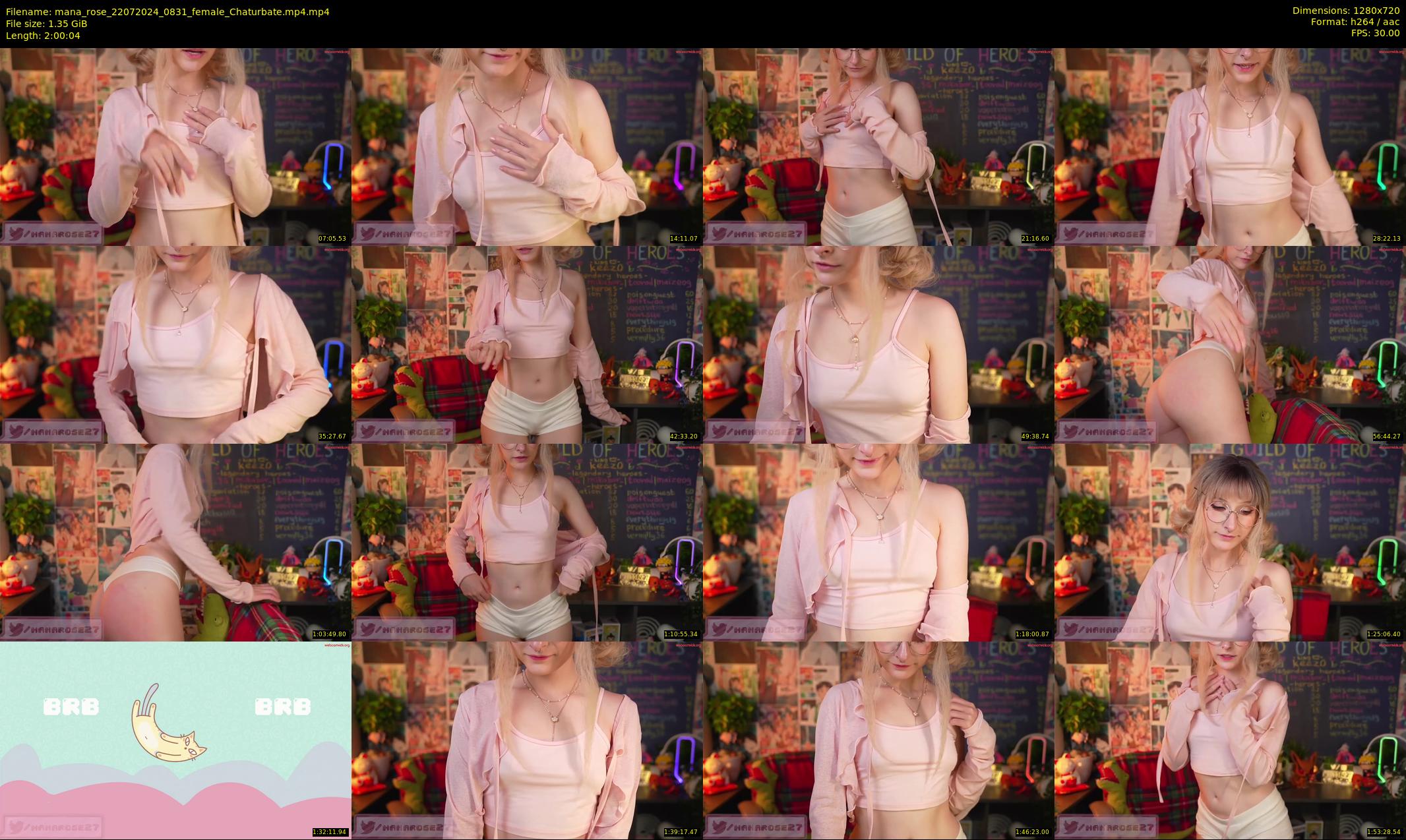 mana_rose — 121 minute Chaturbate female cam show recording, 720p, Jul 22, 2024