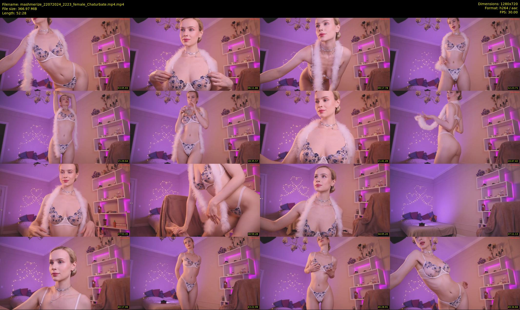 mashmerize — 53 minute Chaturbate female cam show recording, 720p, Jul 22, 2024