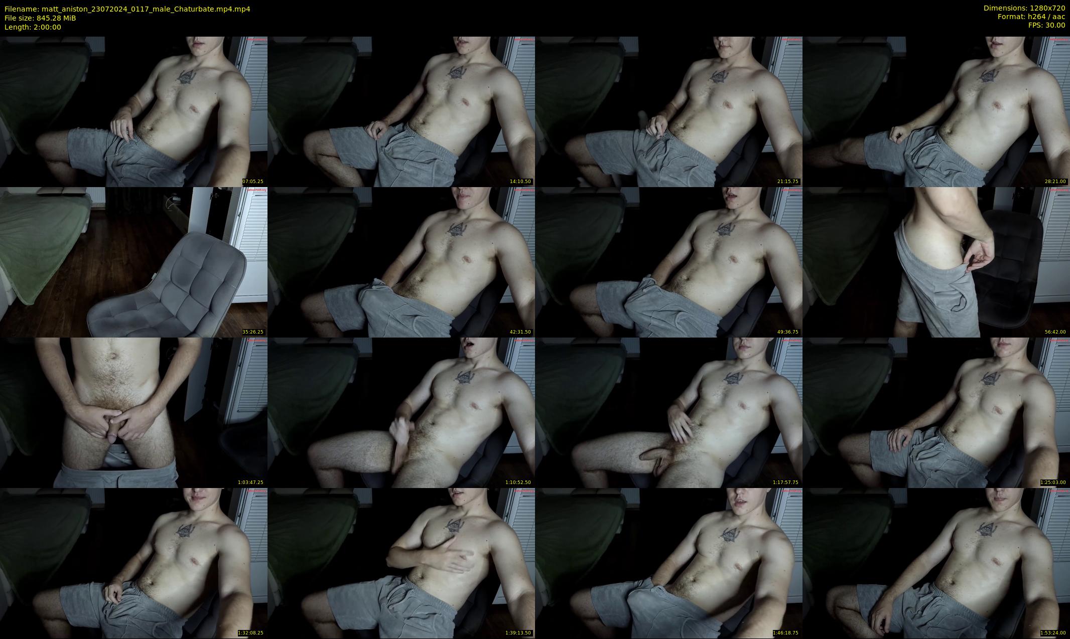 matt_aniston — 120 minute Chaturbate male cam show recording, 720p, Jul 23, 2024