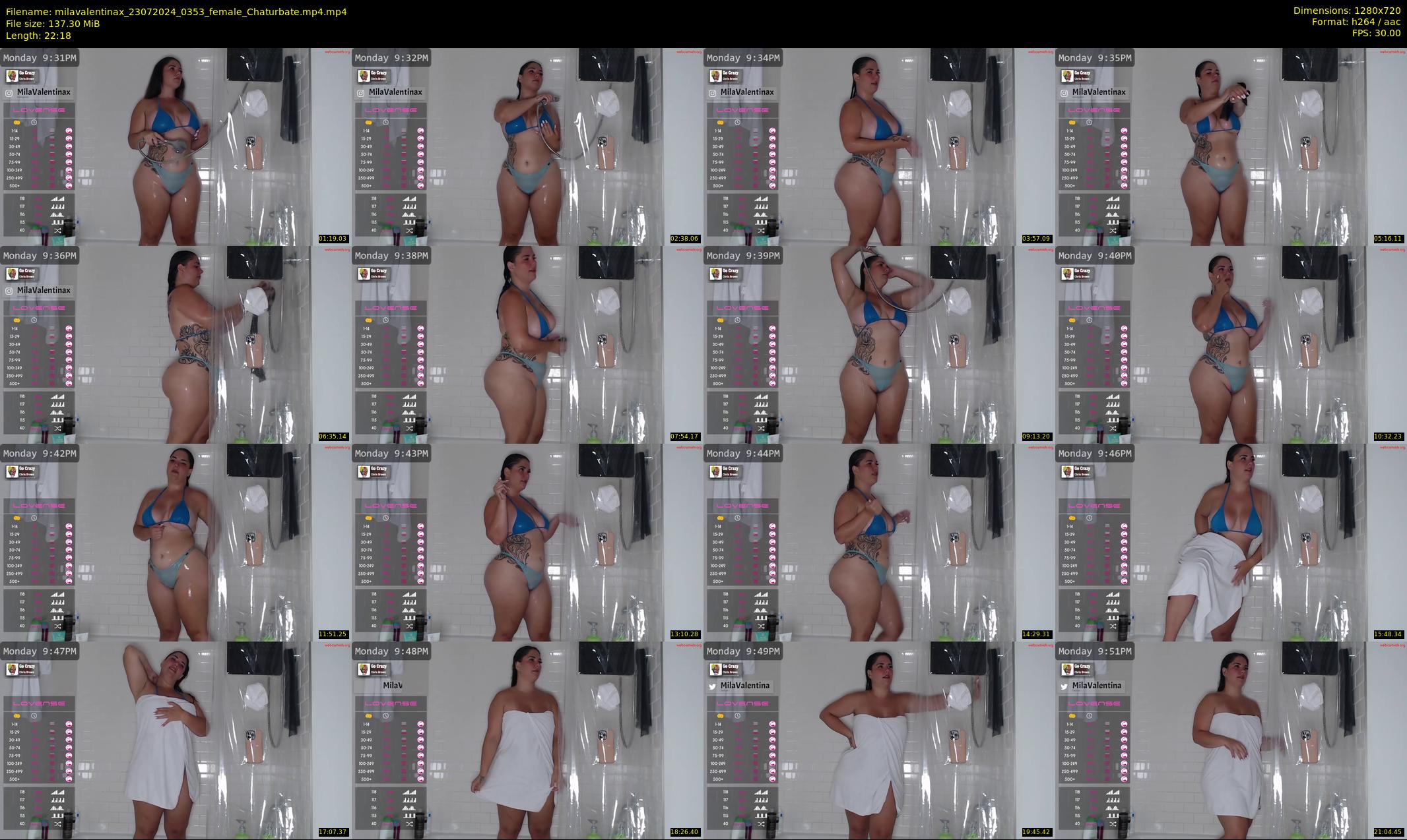 milavalentinax — 23 minute Chaturbate female cam show recording, 720p, Jul 23, 2024