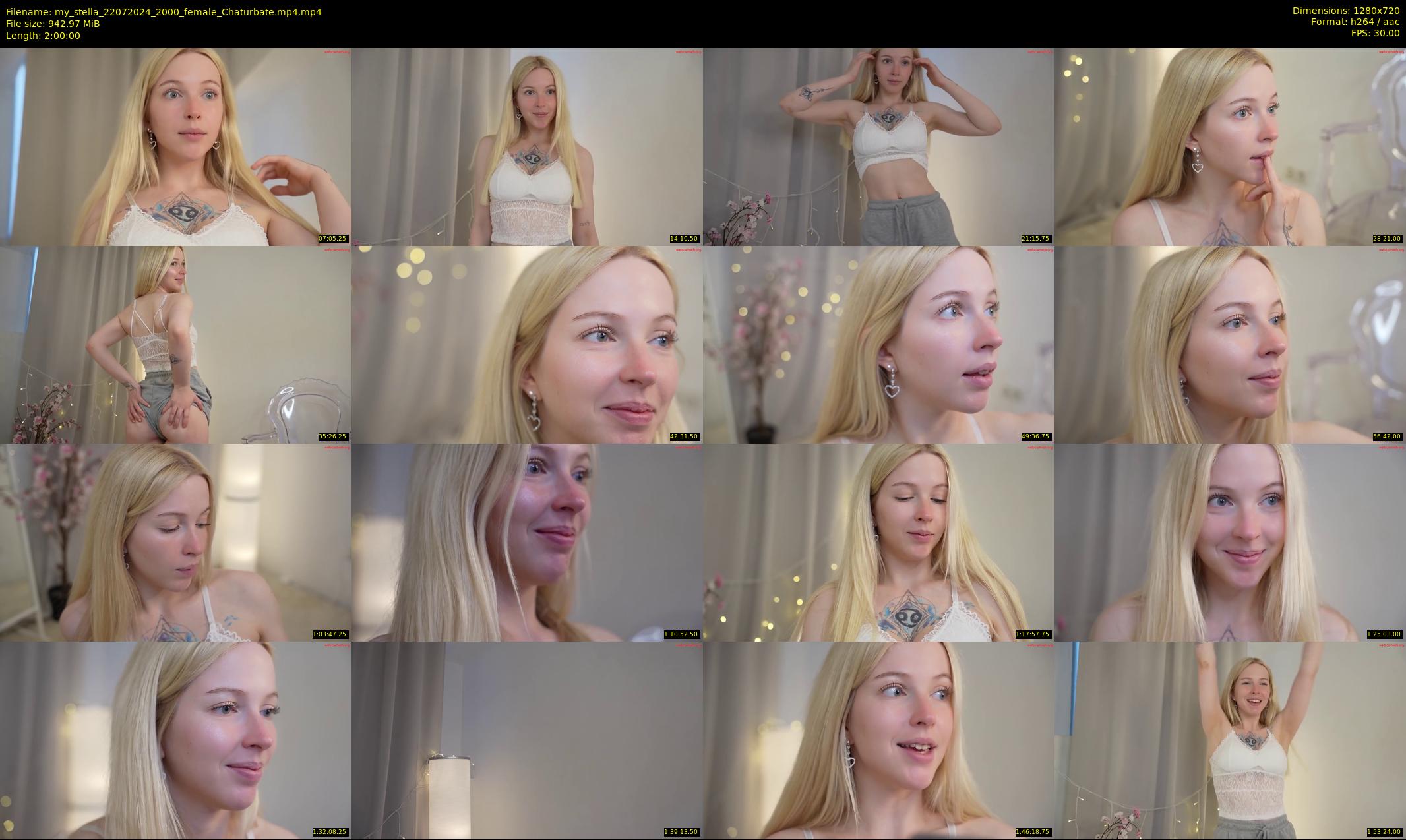 my_stella — 120 minute Chaturbate female cam show recording, 720p, Jul 22, 2024