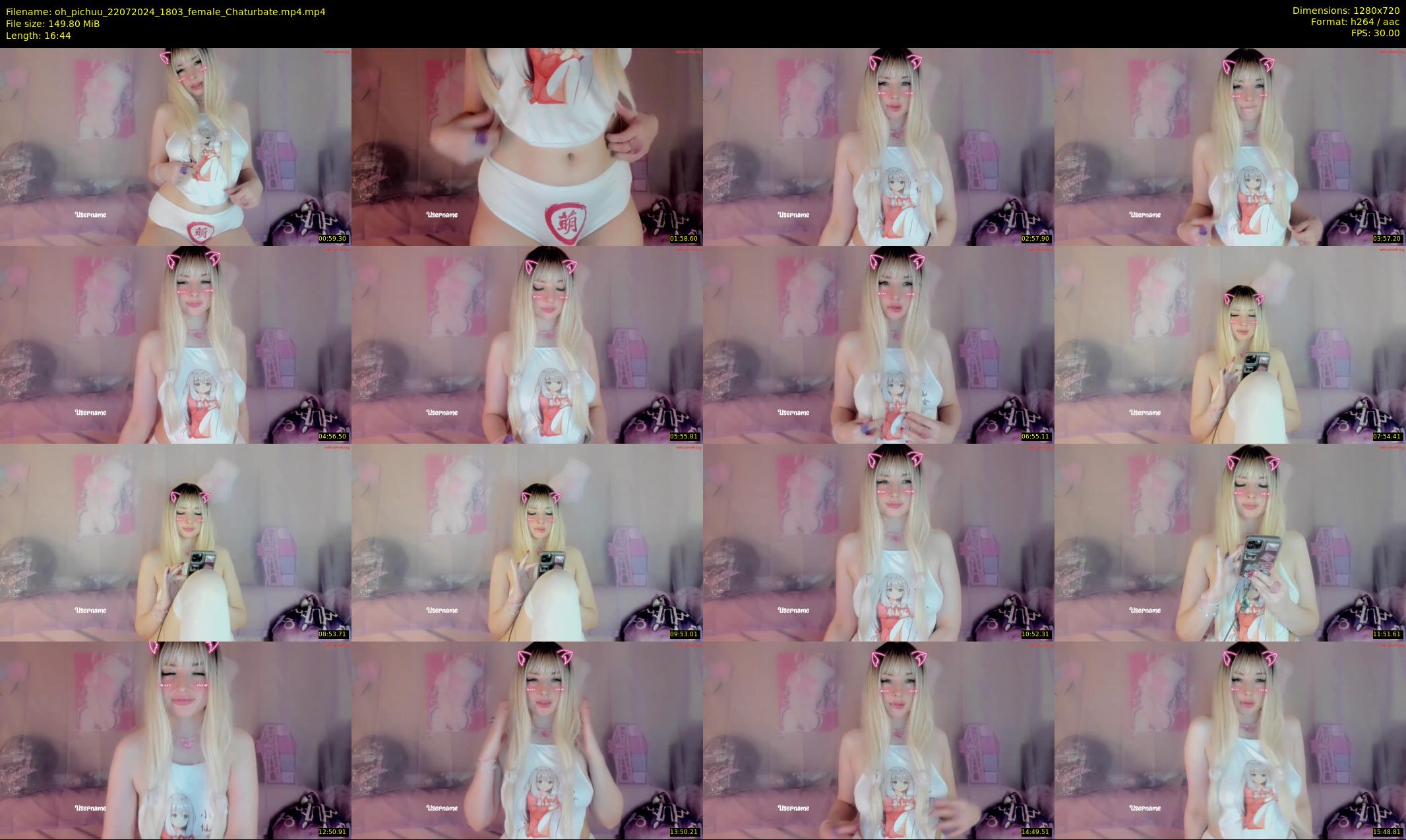 oh_pichuu — 17 minute Chaturbate female cam show recording, 720p, Jul 22, 2024