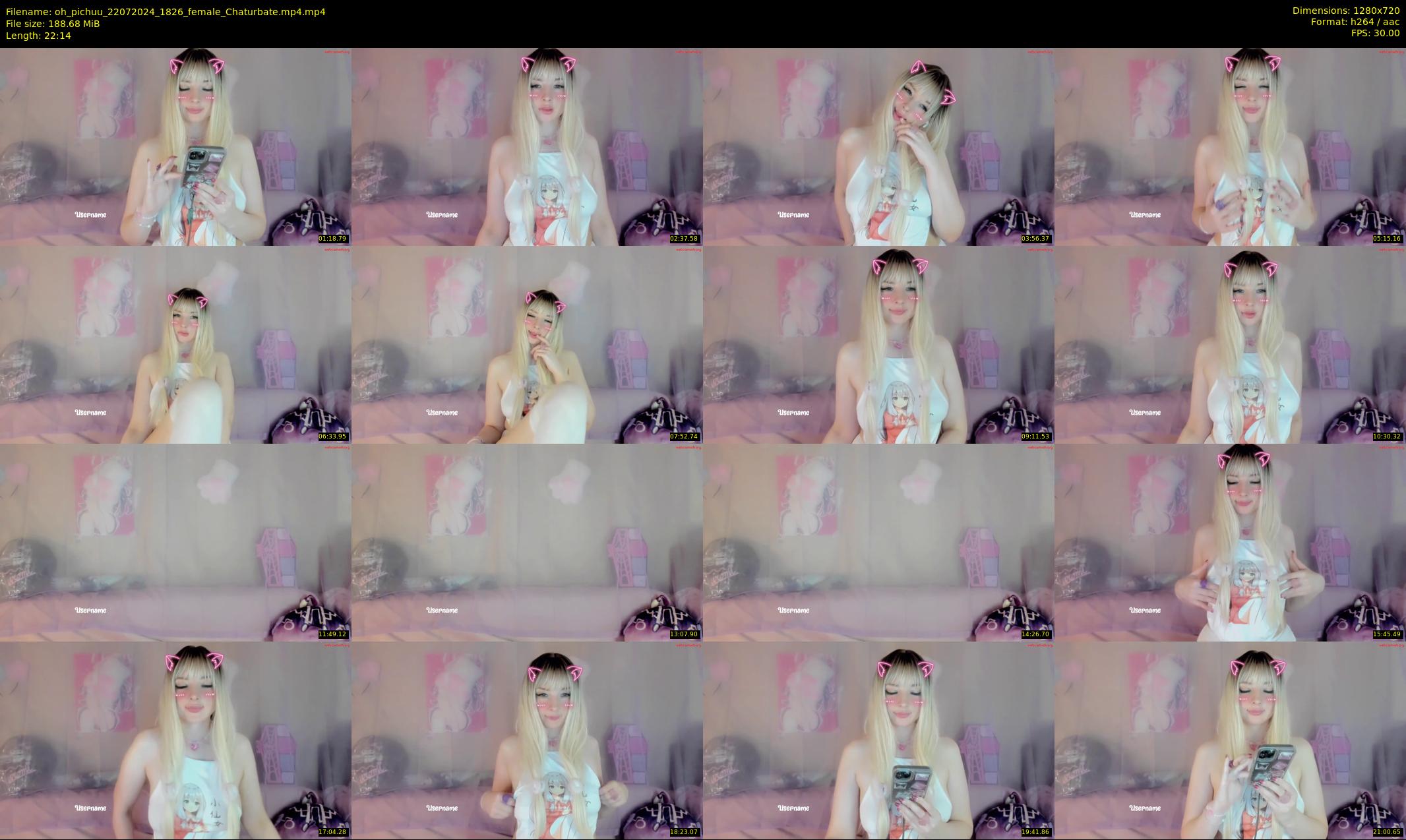 oh_pichuu — 23 minute Chaturbate female cam show recording, 720p, Jul 22, 2024