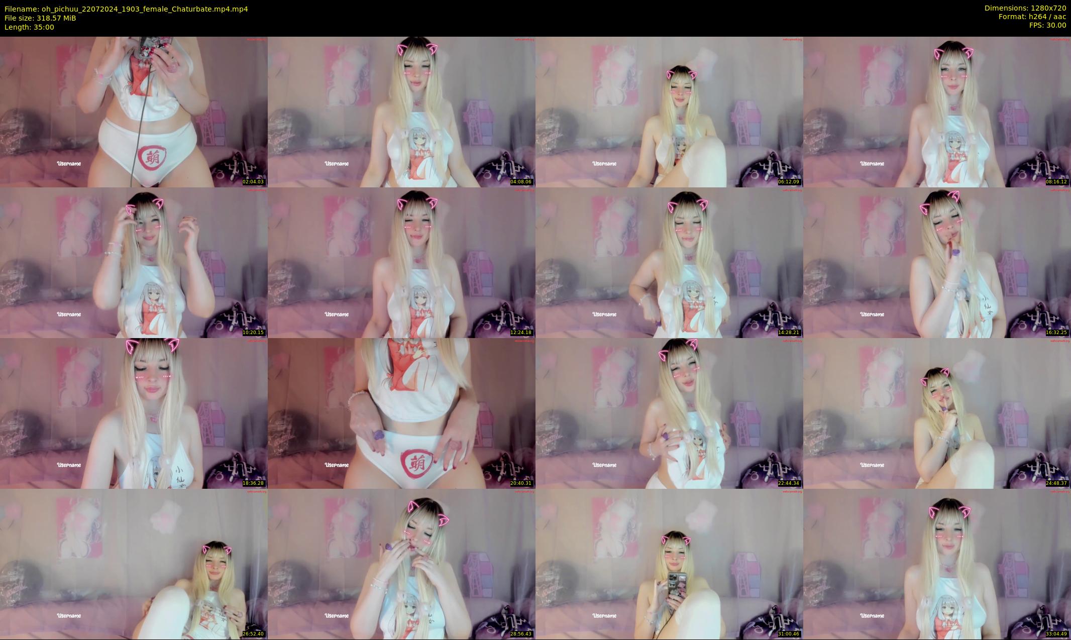 oh_pichuu — 35 minute Chaturbate female cam show recording, 720p, Jul 22, 2024