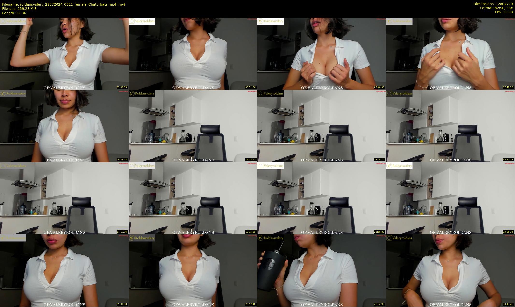roldansvalery — 33 minute Chaturbate female cam show recording, 720p, Jul 22, 2024