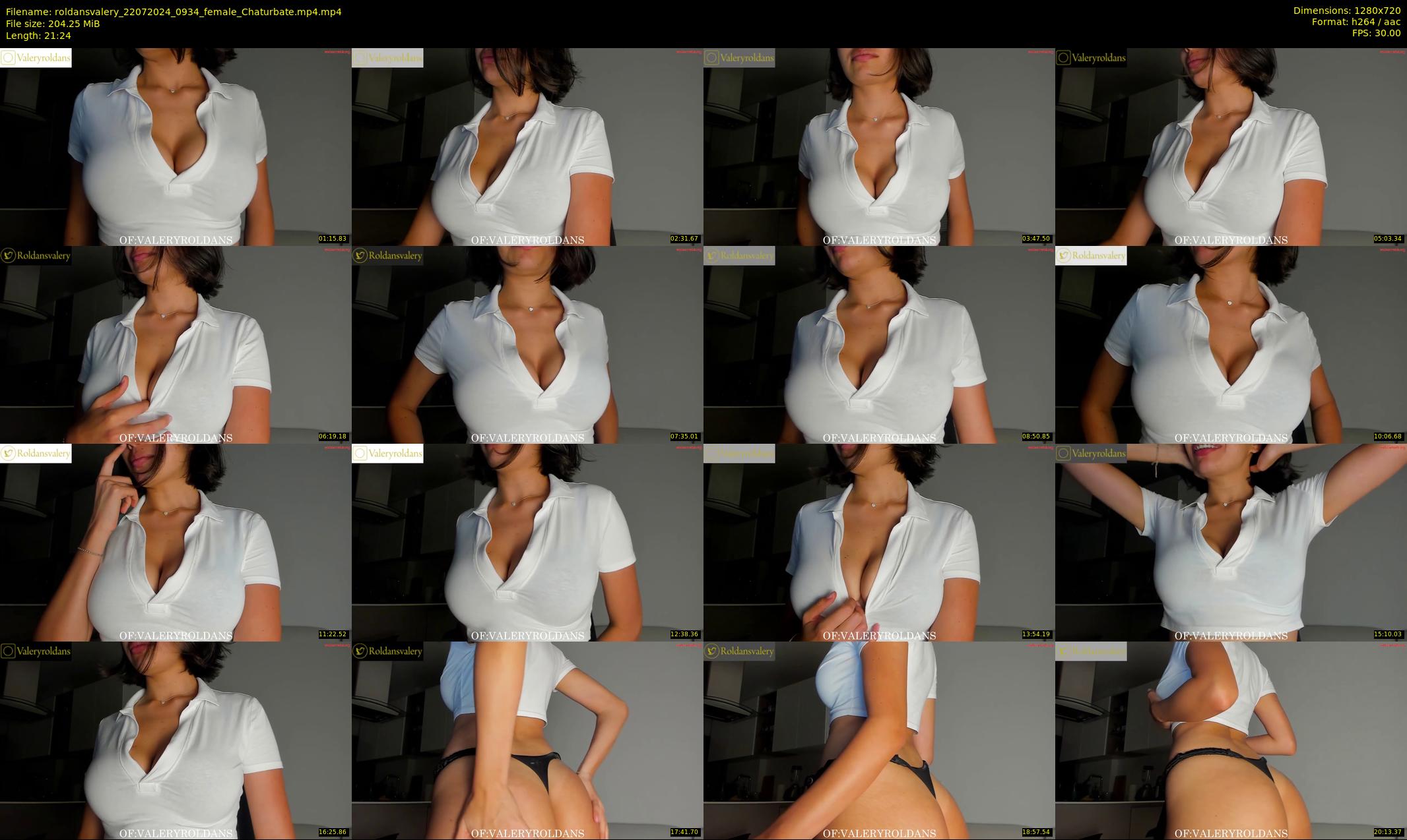 roldansvalery — 22 minute Chaturbate female cam show recording, 720p, Jul 22, 2024