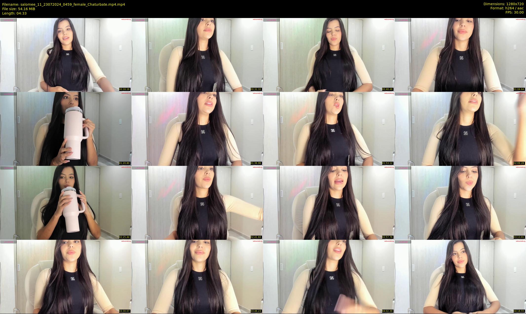 salomee_11 — 5 minute Chaturbate female cam show recording, 720p, Jul 23, 2024