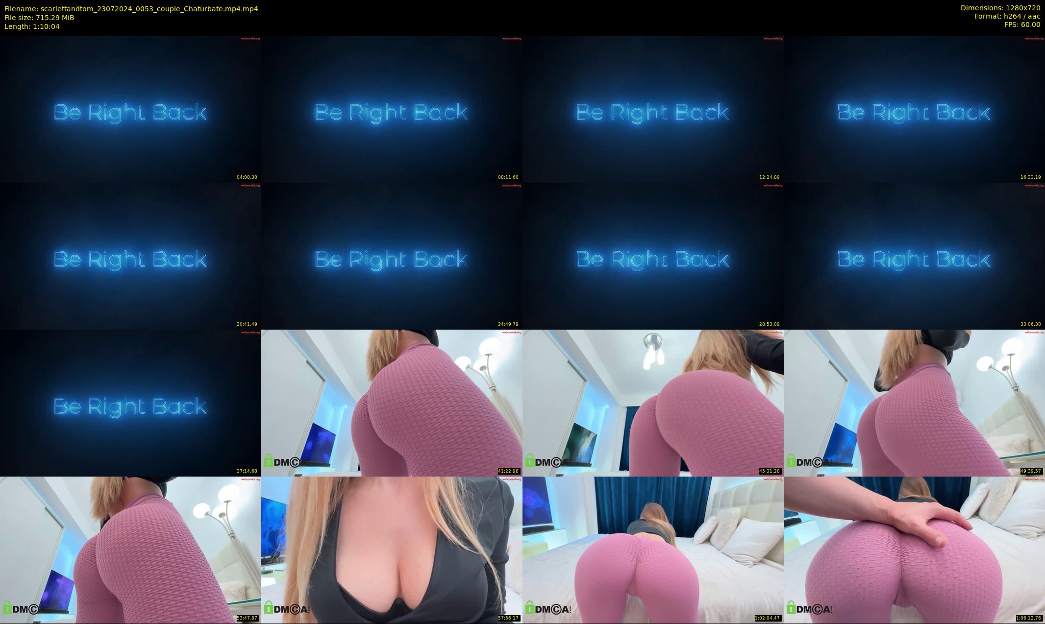 scarlettandtom — 71 minute Chaturbate couple cam show recording, 720p, Jul 23, 2024